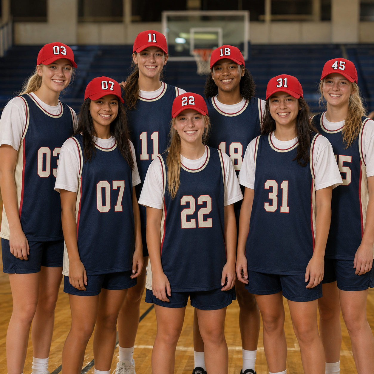 Custom Red Baseball Cap, Add Your Name, Team Name and Number