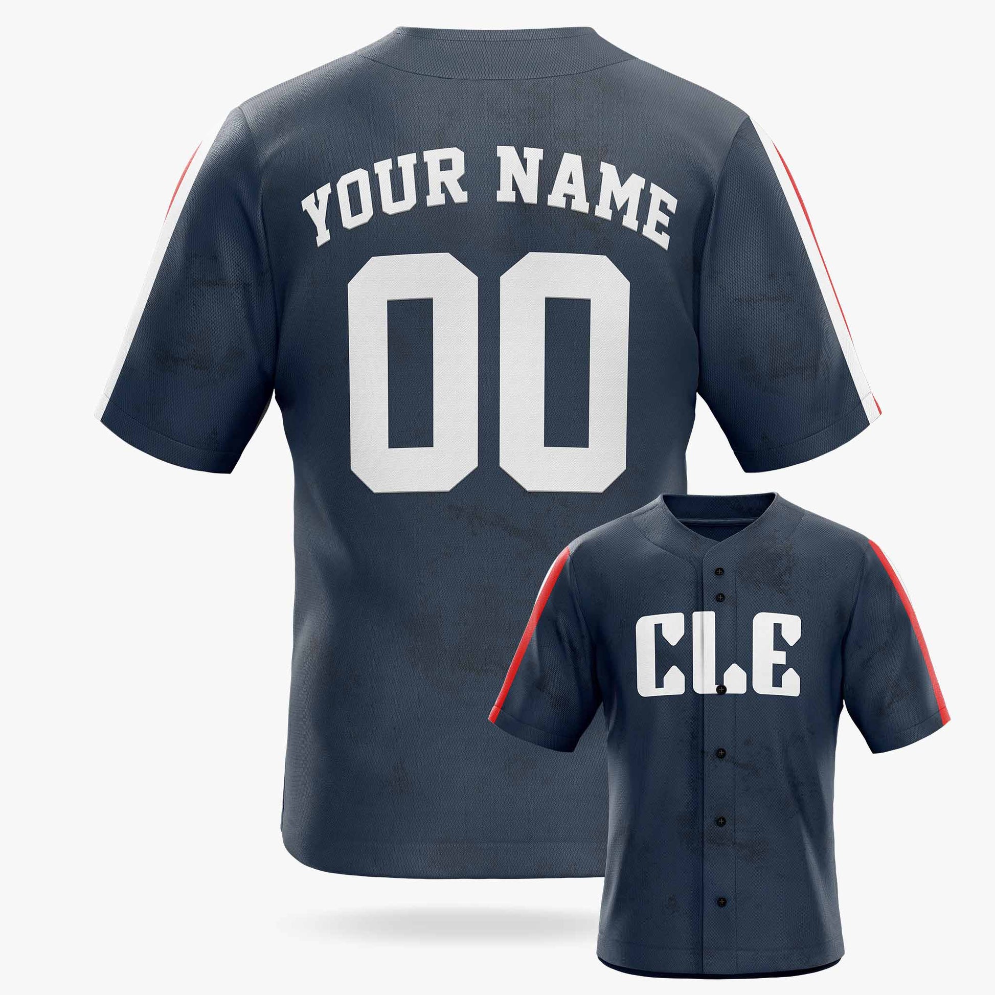 Custom City Baseball Jersey - Cleveland CLE Blue - Design Your Own