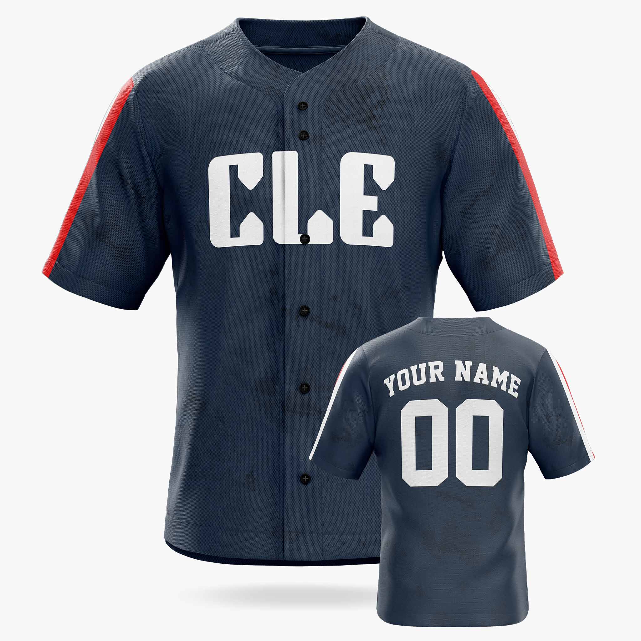 Custom City Baseball Jersey - Cleveland CLE Blue - Design Your Own