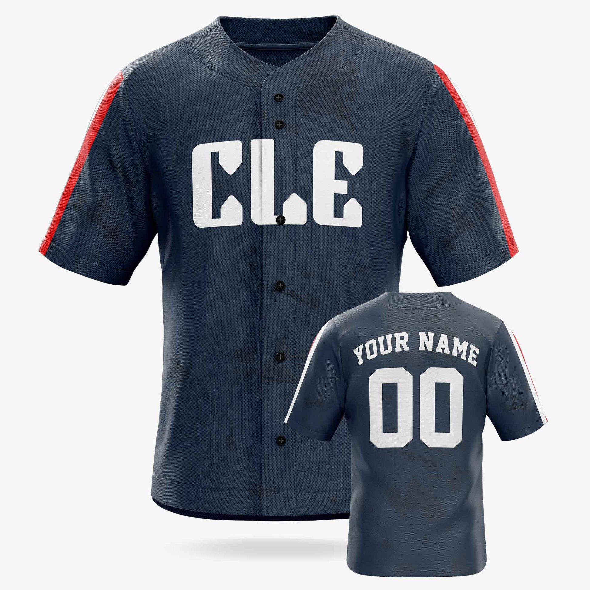 Custom City Baseball Jersey - Cleveland CLE Blue - Design Your Own
