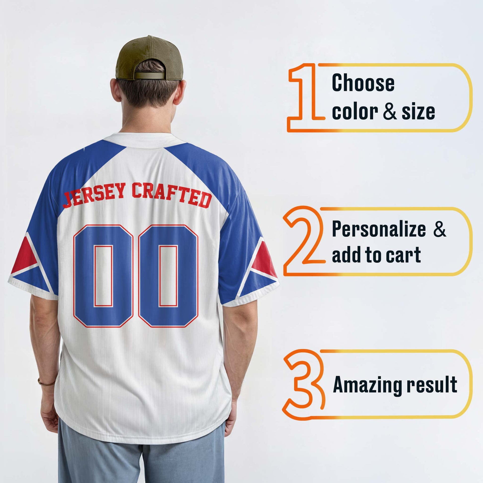 Custom City Baseball Jersey - Atlanta White - Design Your Own