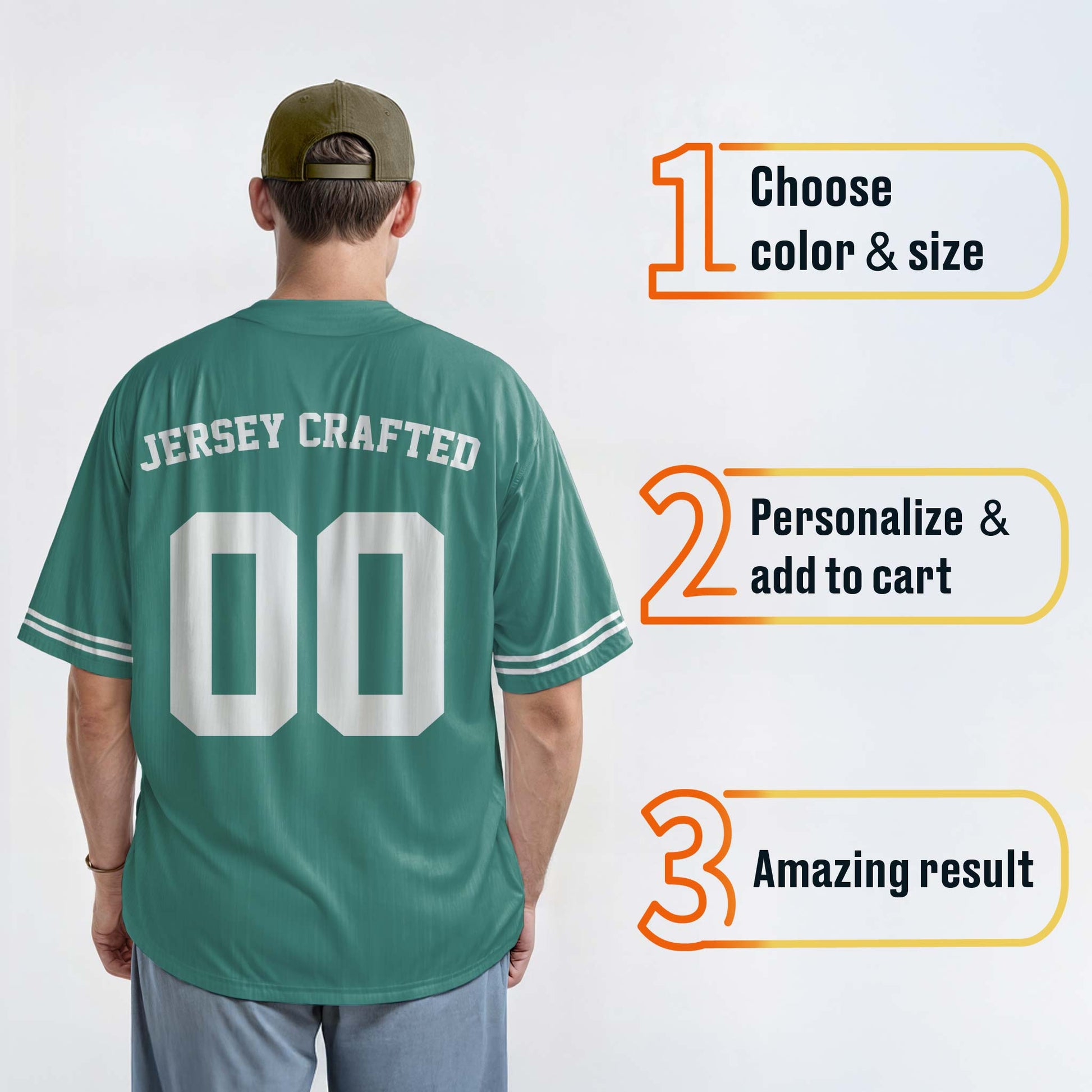 Custom City Baseball Jersey - Boston Green - Design Your Own