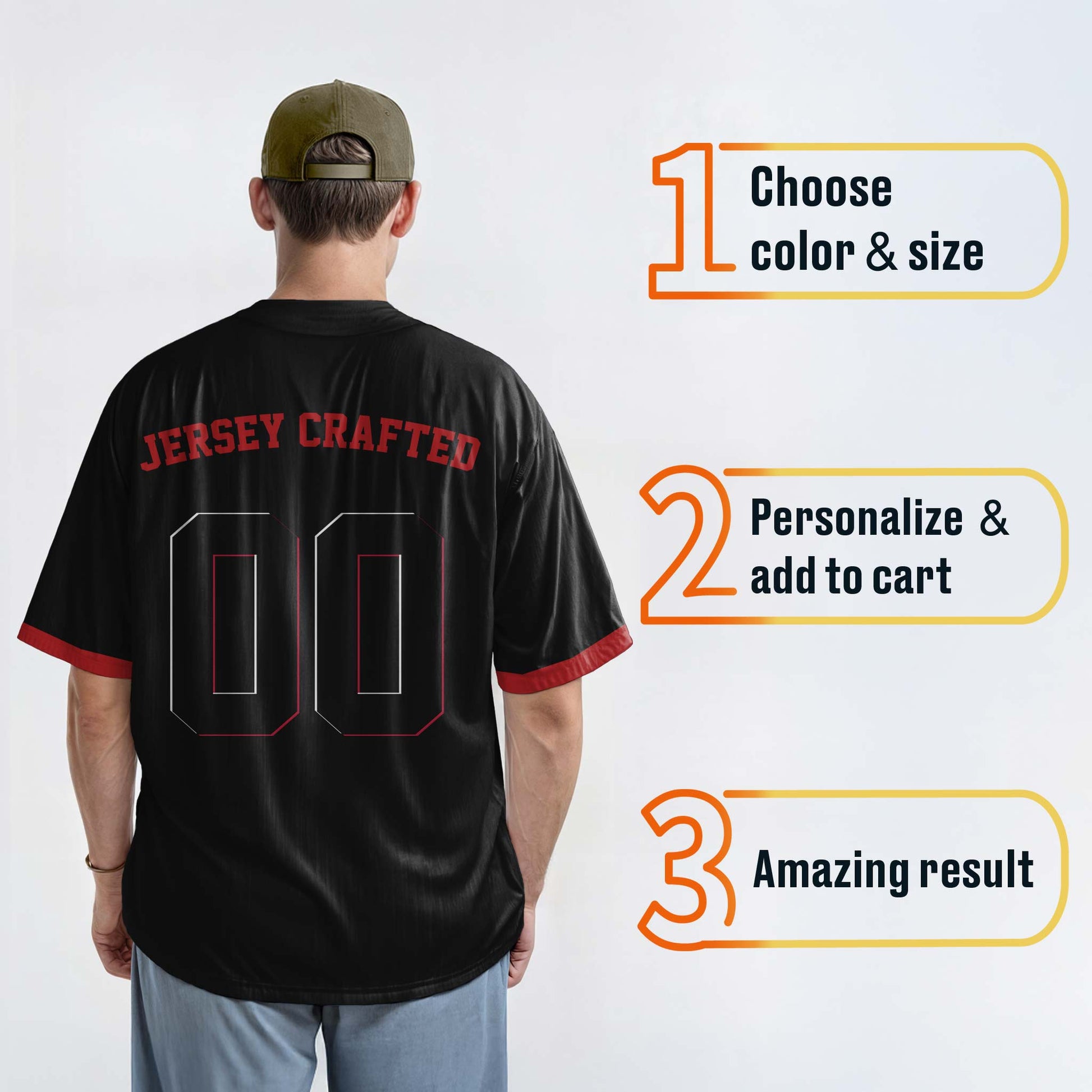 Custom City Baseball Jersey - Cincy Black - Design Your Own