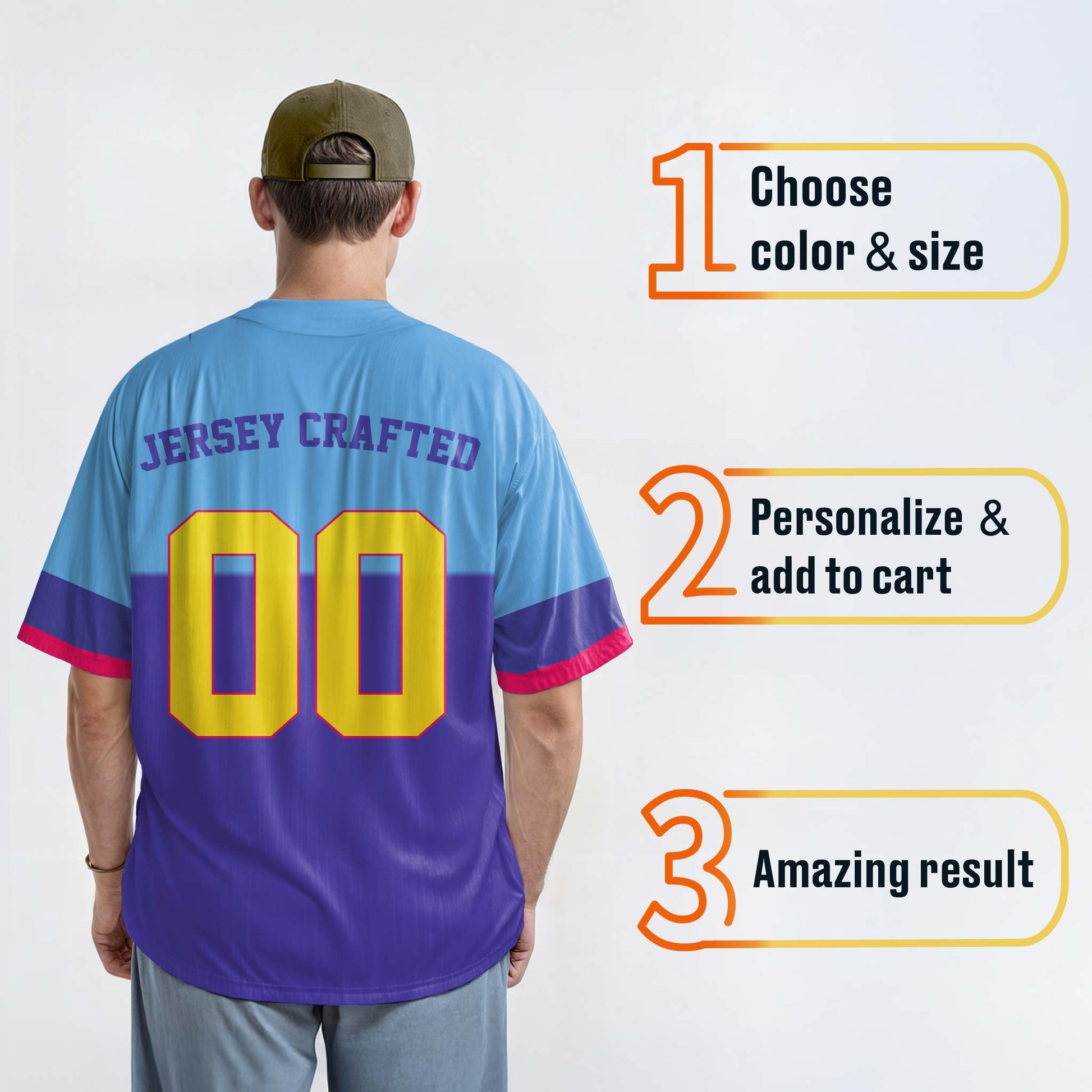 Custom City Baseball Jersey - Colorado Purple - Design Your Own