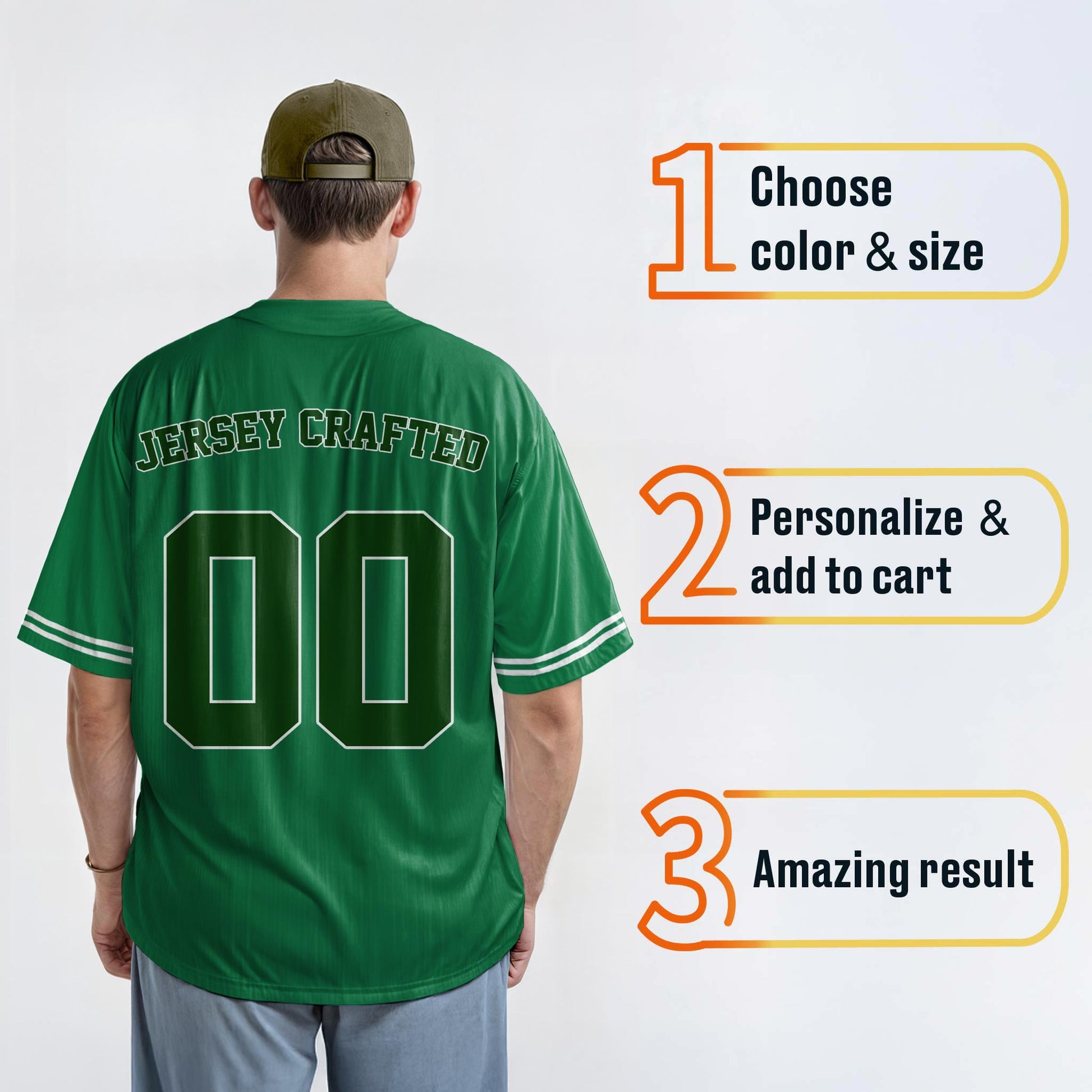 Custom St. Patrick's Day Baseball Jersey Custom Photo - Design Your Own