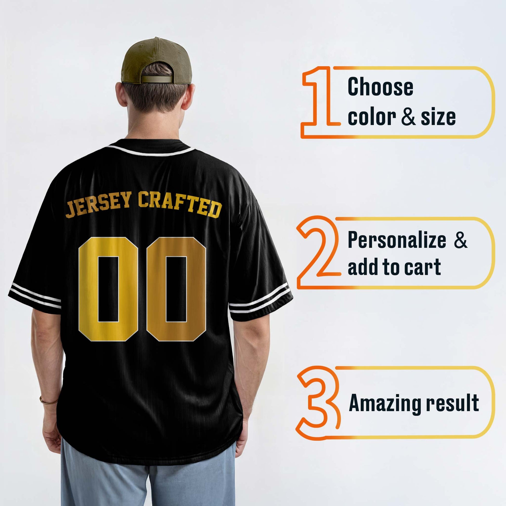 Custom Religious Baseball Jersey – Black Christian Jesus Add Your Name