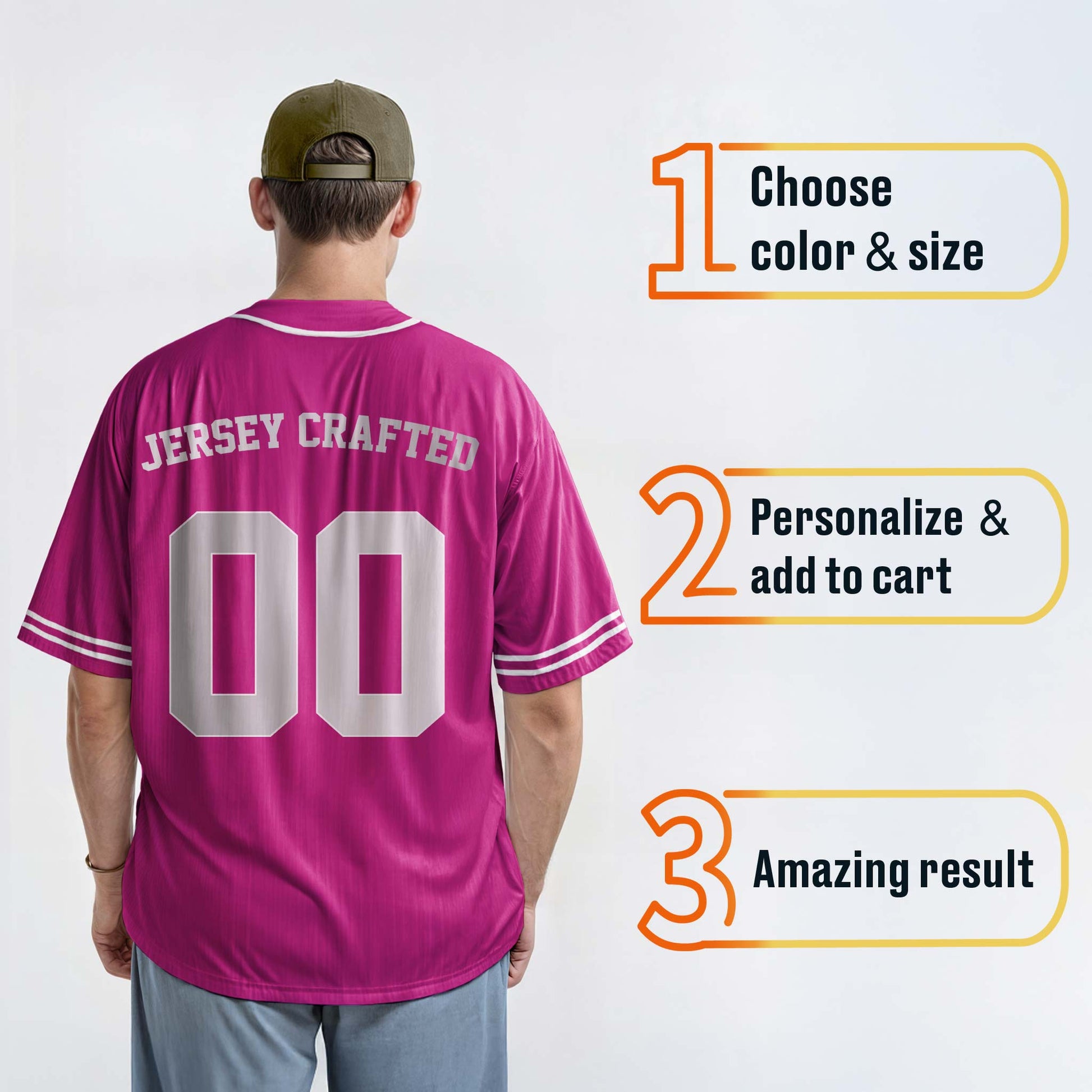 Custom Religious Baseball Jersey – Pink Christian Jesus Add Your Name