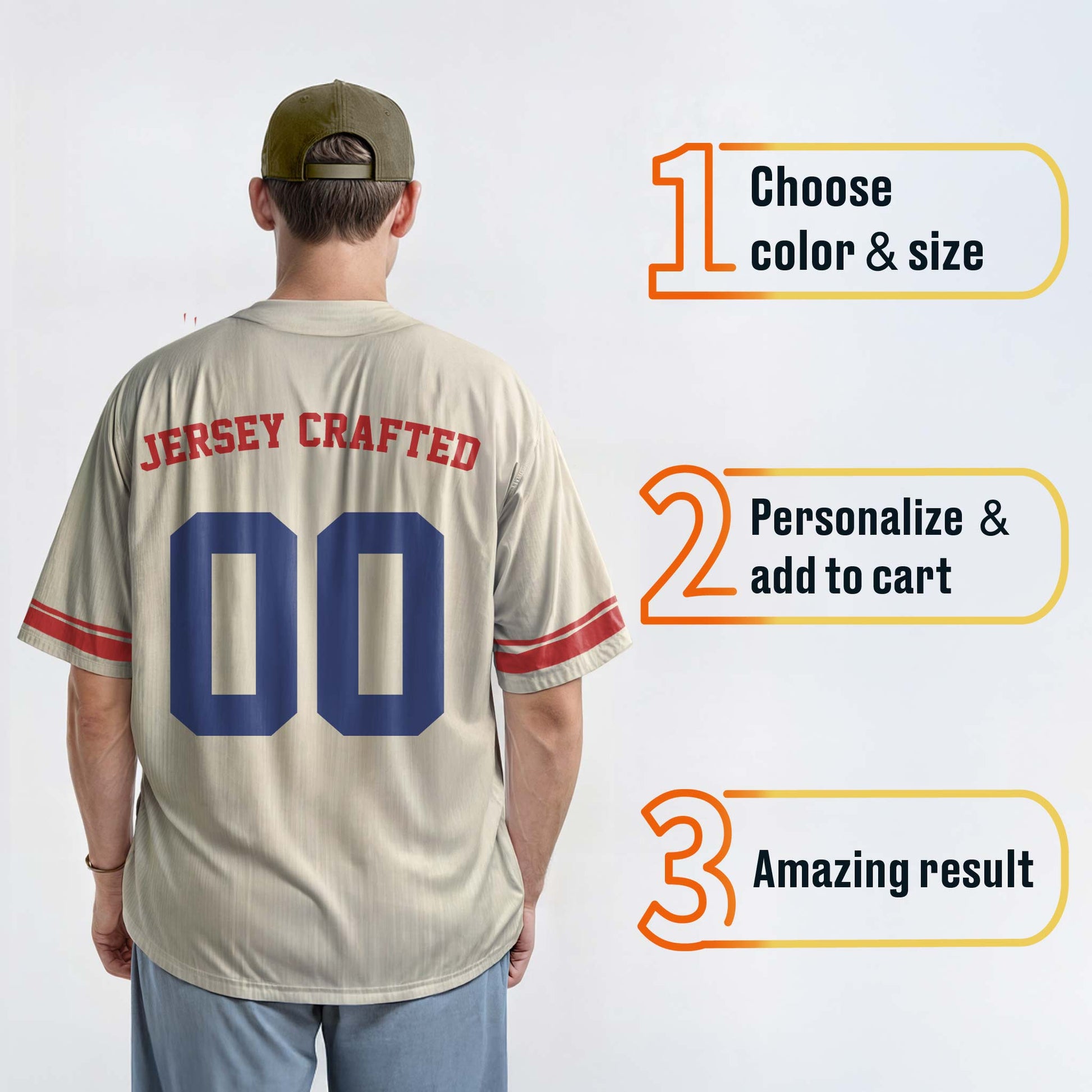 Custom City Baseball Jersey - Los Angeles Beige - Design Your Own