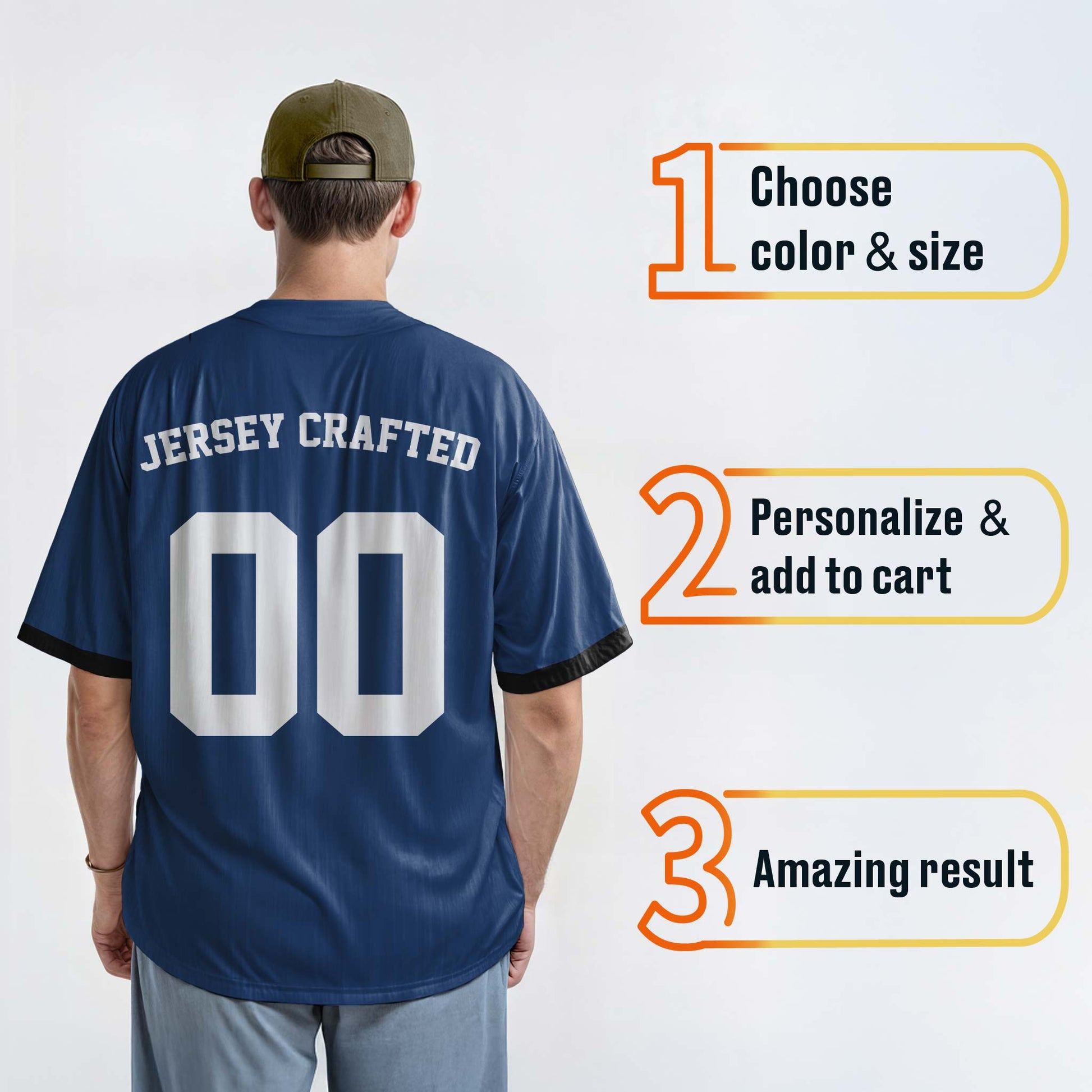 Custom City Baseball Jersey - Los Angeles Blue - Design Your Own