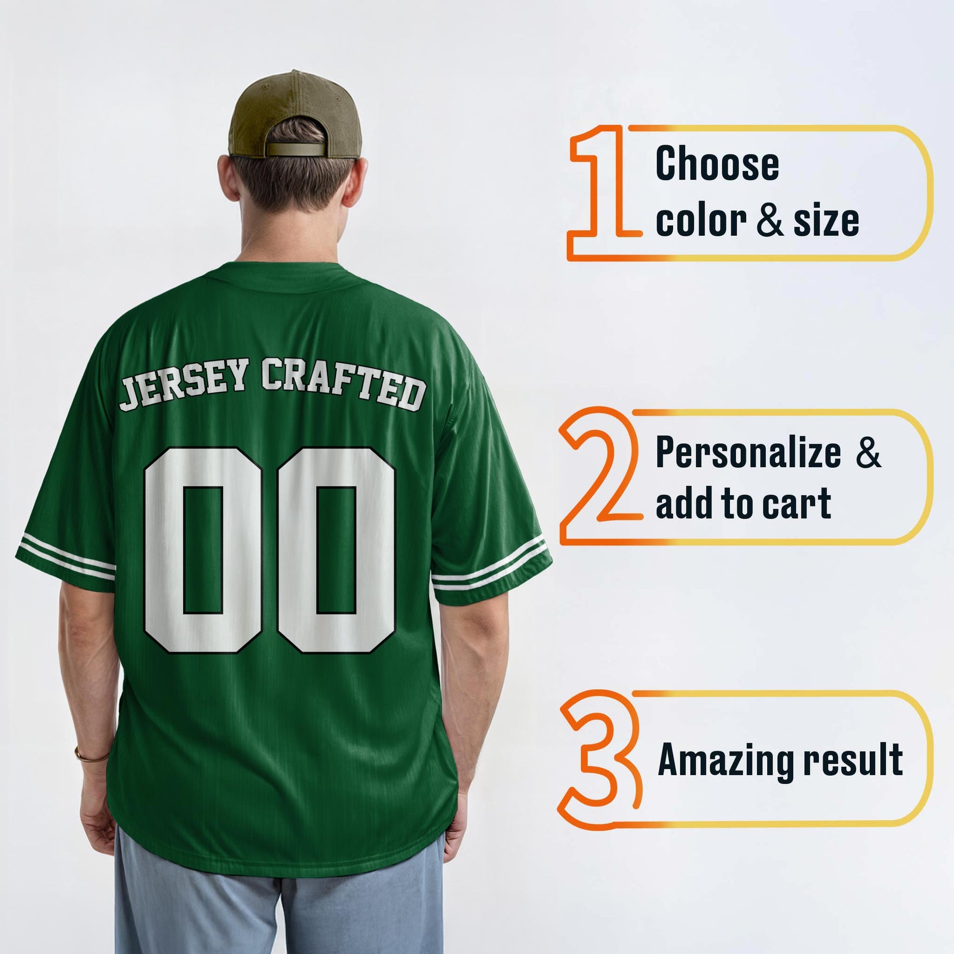 Custom St. Patrick's Day Baseball Jersey Lucky 2 - Design Your Own
