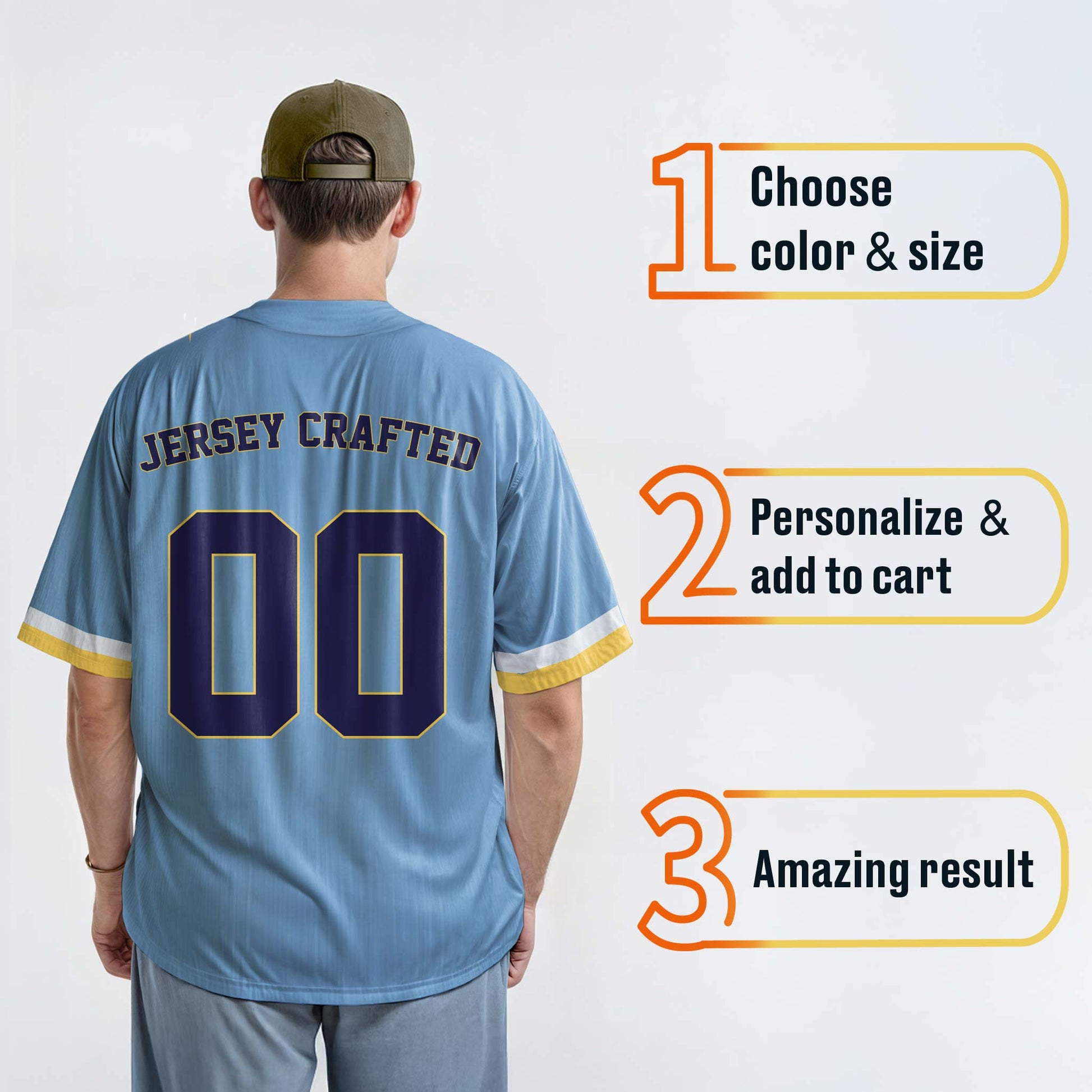 Custom City Baseball Jersey - Milwaukee Blue - Design Your Own