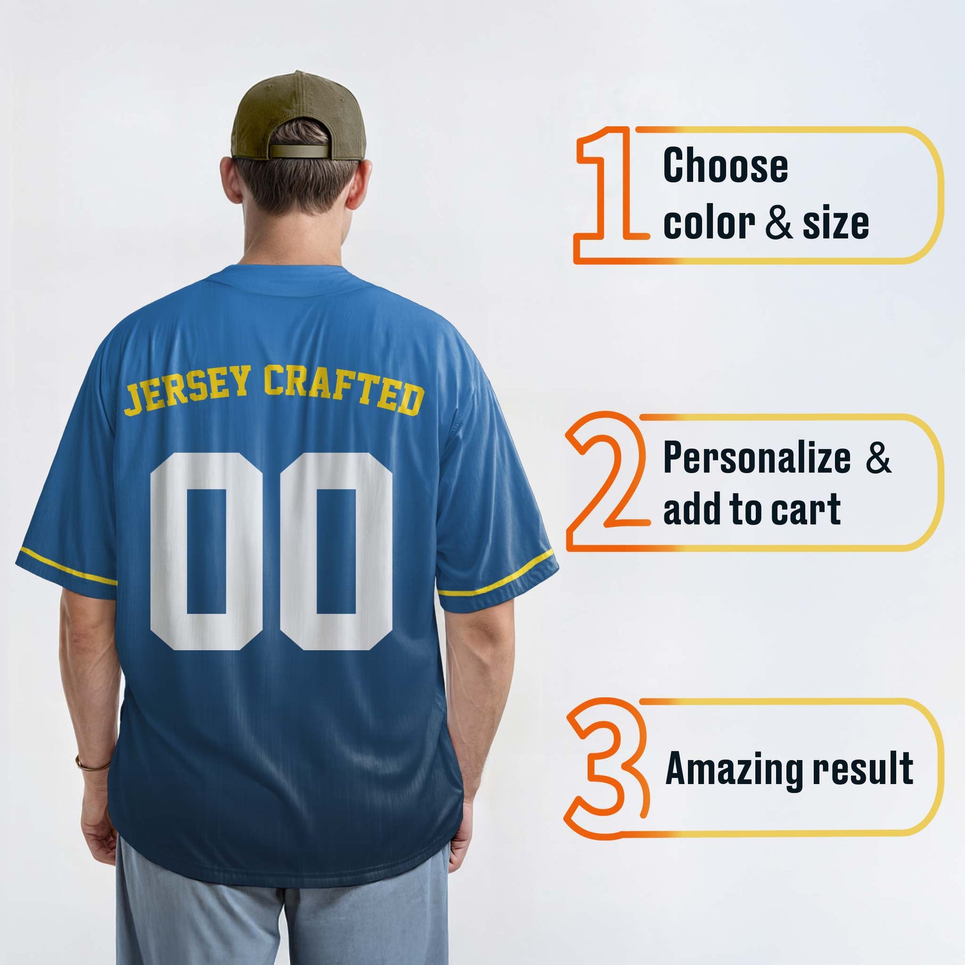 Custom City Baseball Jersey - Philly Blue - Design Your Own