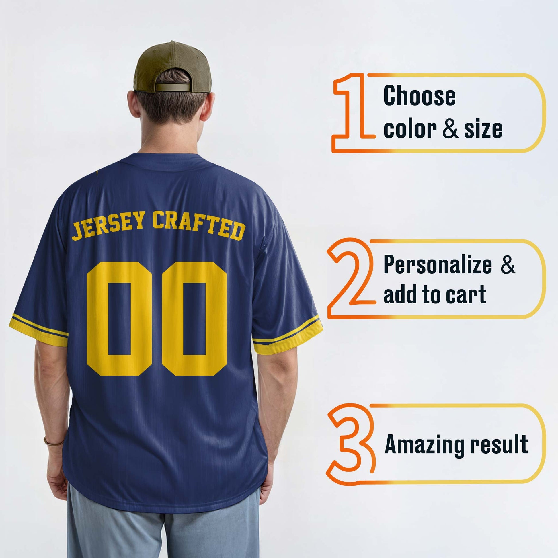 Custom City Baseball Jersey - Seattle Blue - Design Your Own