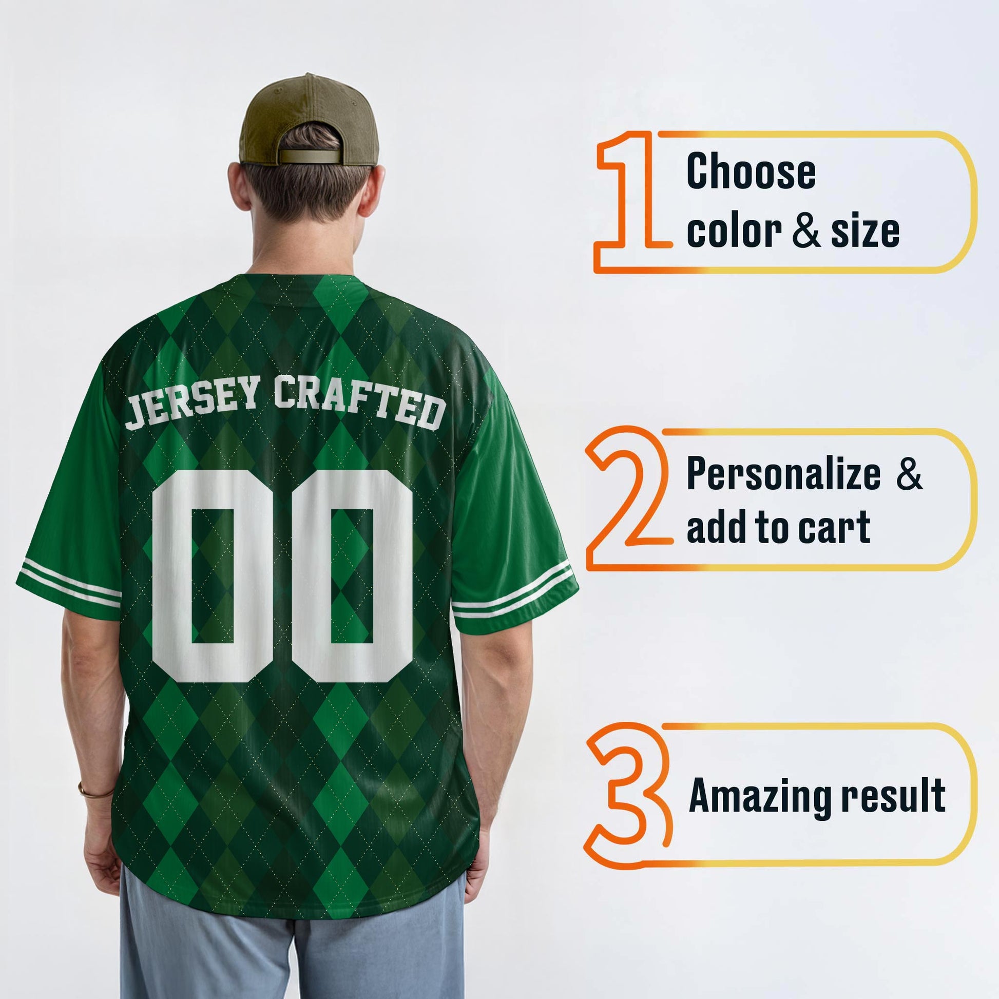 Custom St. Patrick's Day Baseball Jersey World's Tallest Leprechaun - Design Your Own