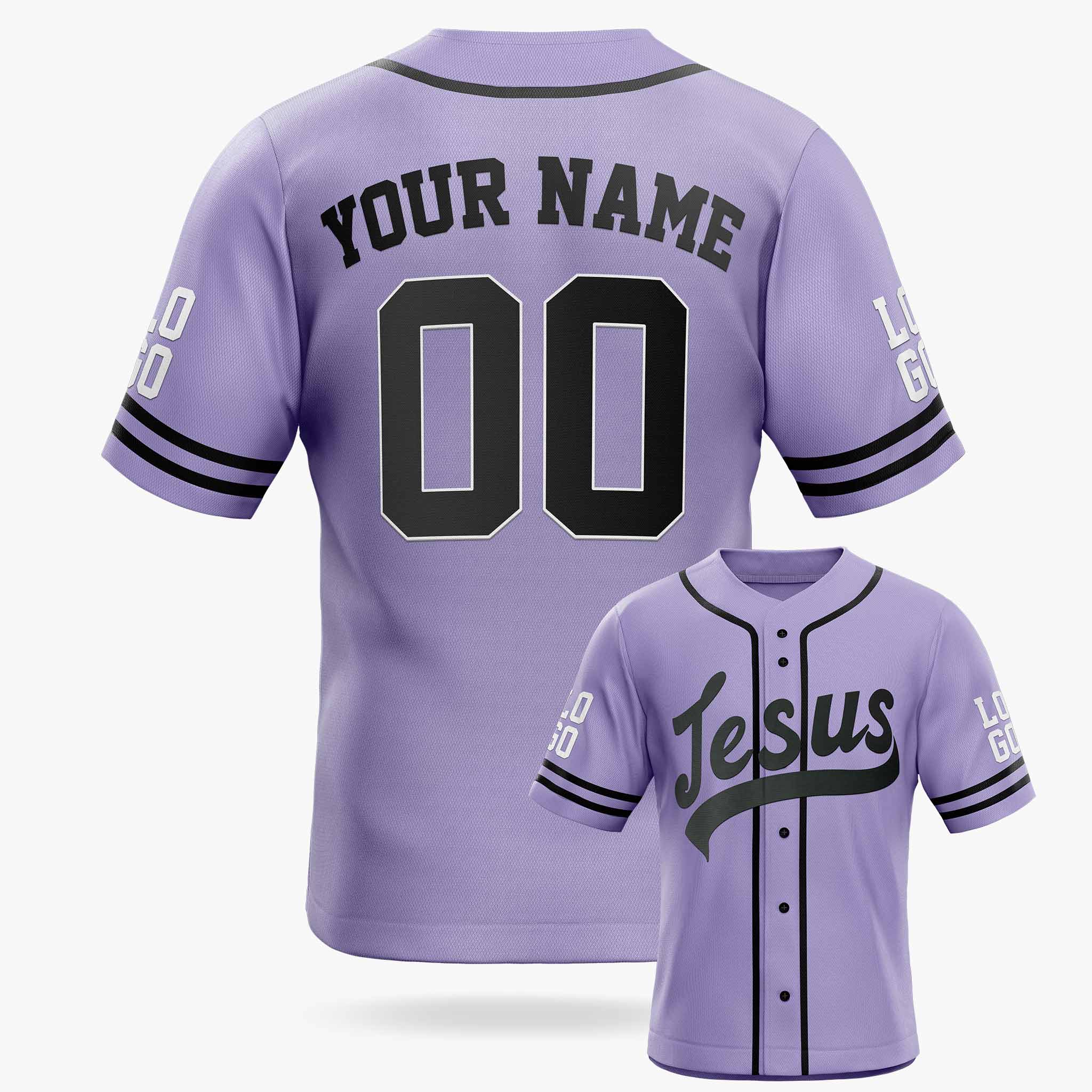 Custom Religious Baseball Jersey – Thistle Christian Jesus Add Your Name