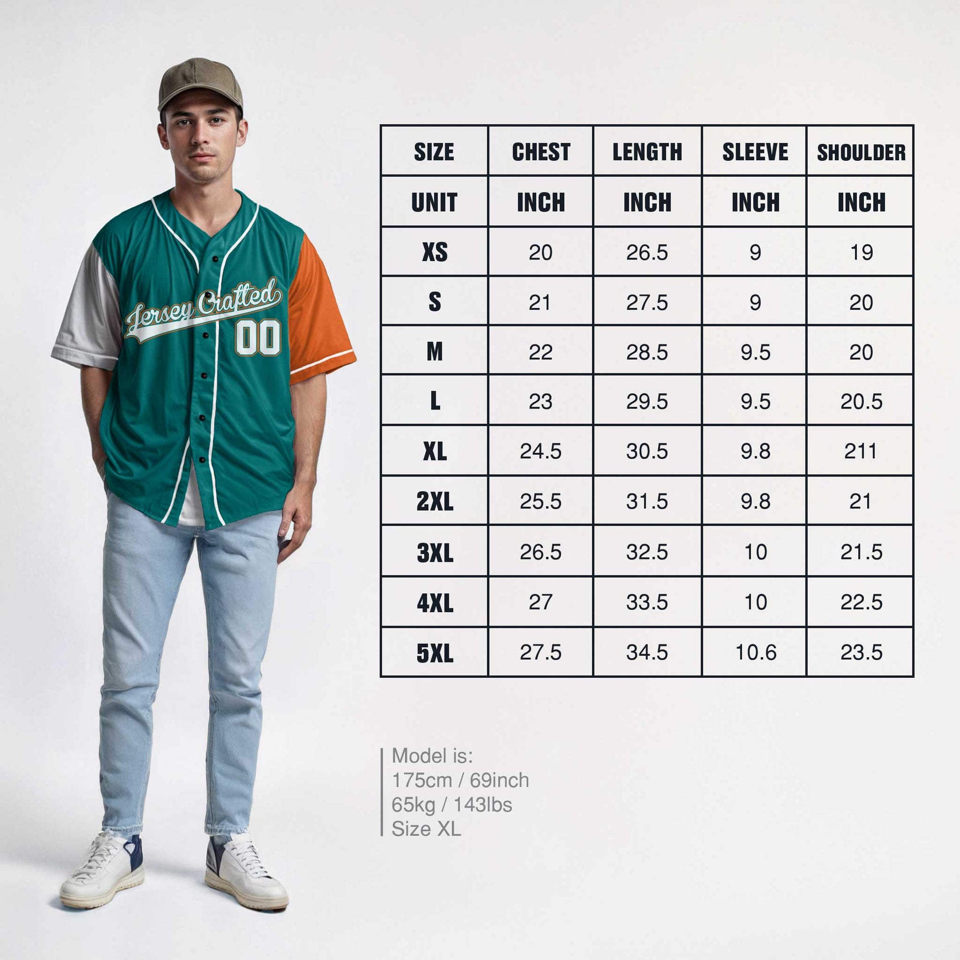Custom Baseball Jersey Aqua White and Orange With Piping - Design Your Own