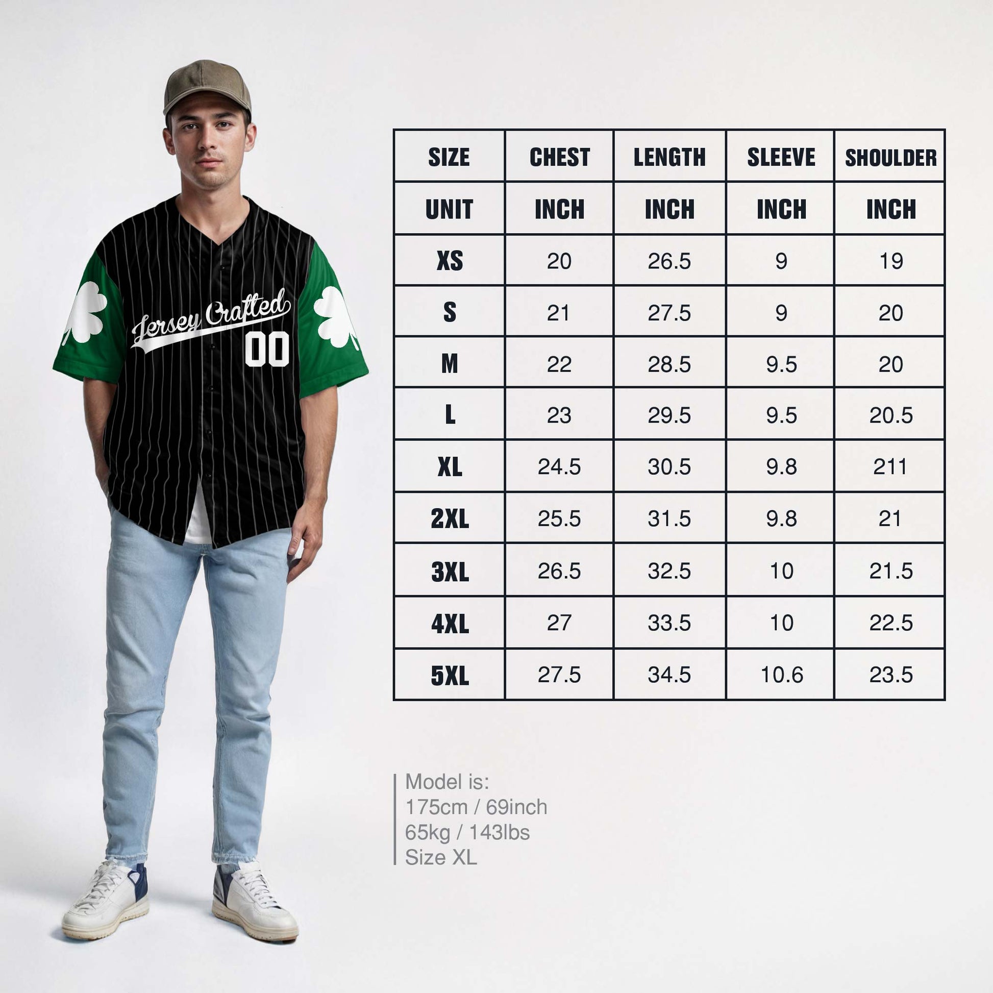 Custom St. Patrick's Day Baseball Jersey Big Drunk Energy - Design Your Own