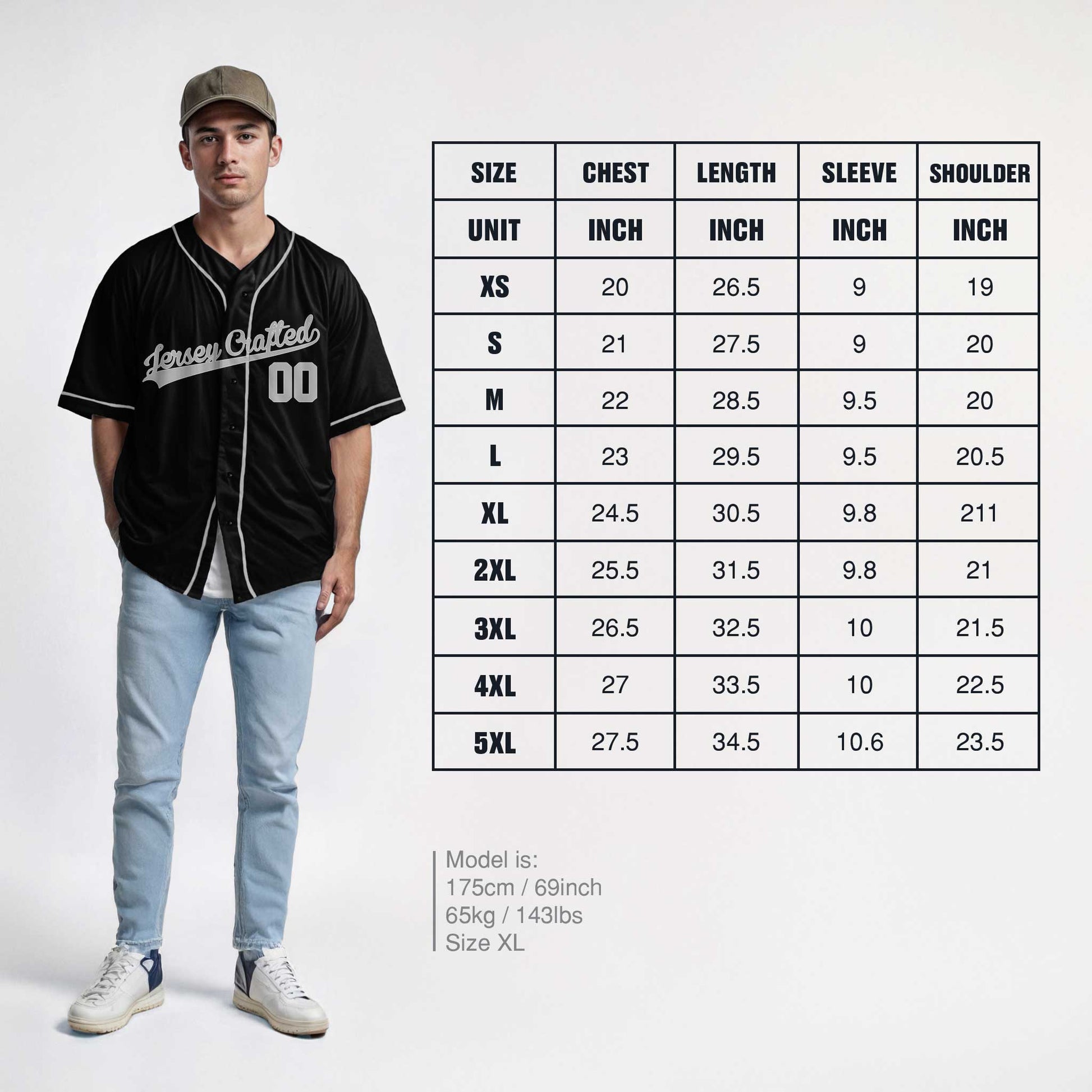 Custom Baseball Jersey Black and Gray - Design Your Own