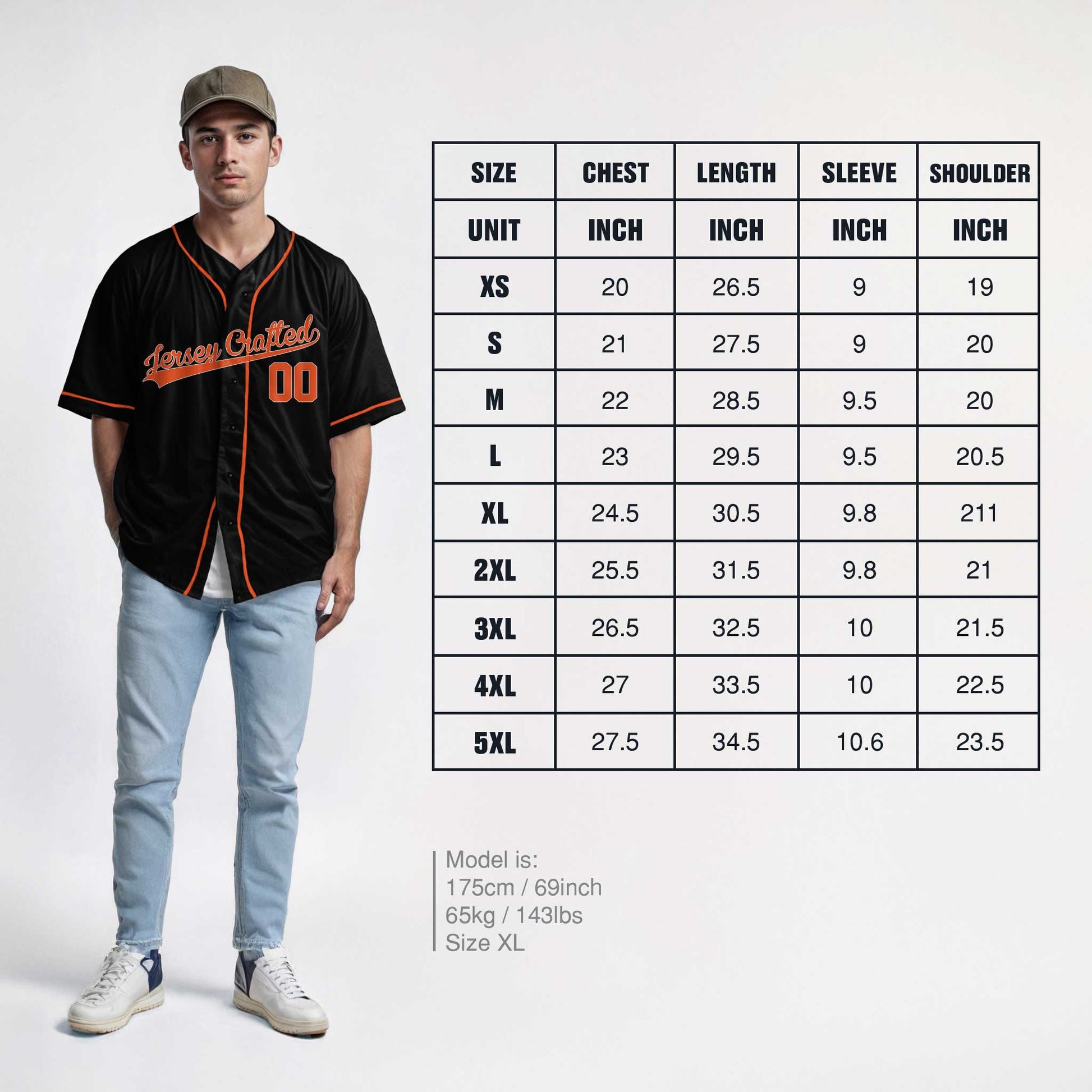 Custom Baseball Jersey Black and Orange - Design Your Own