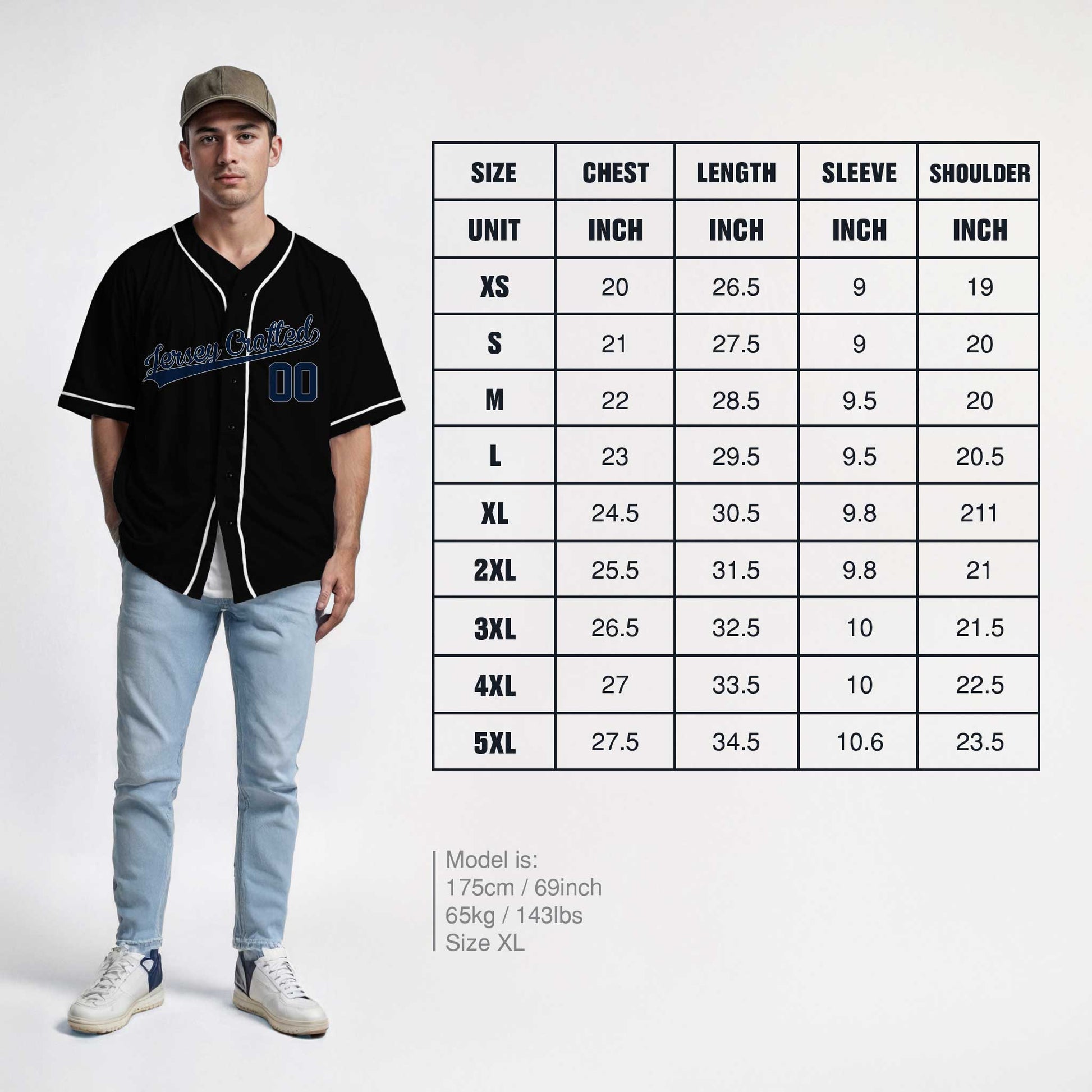 Custom Baseball Jersey Black and Navy - Design Your Own Jersey