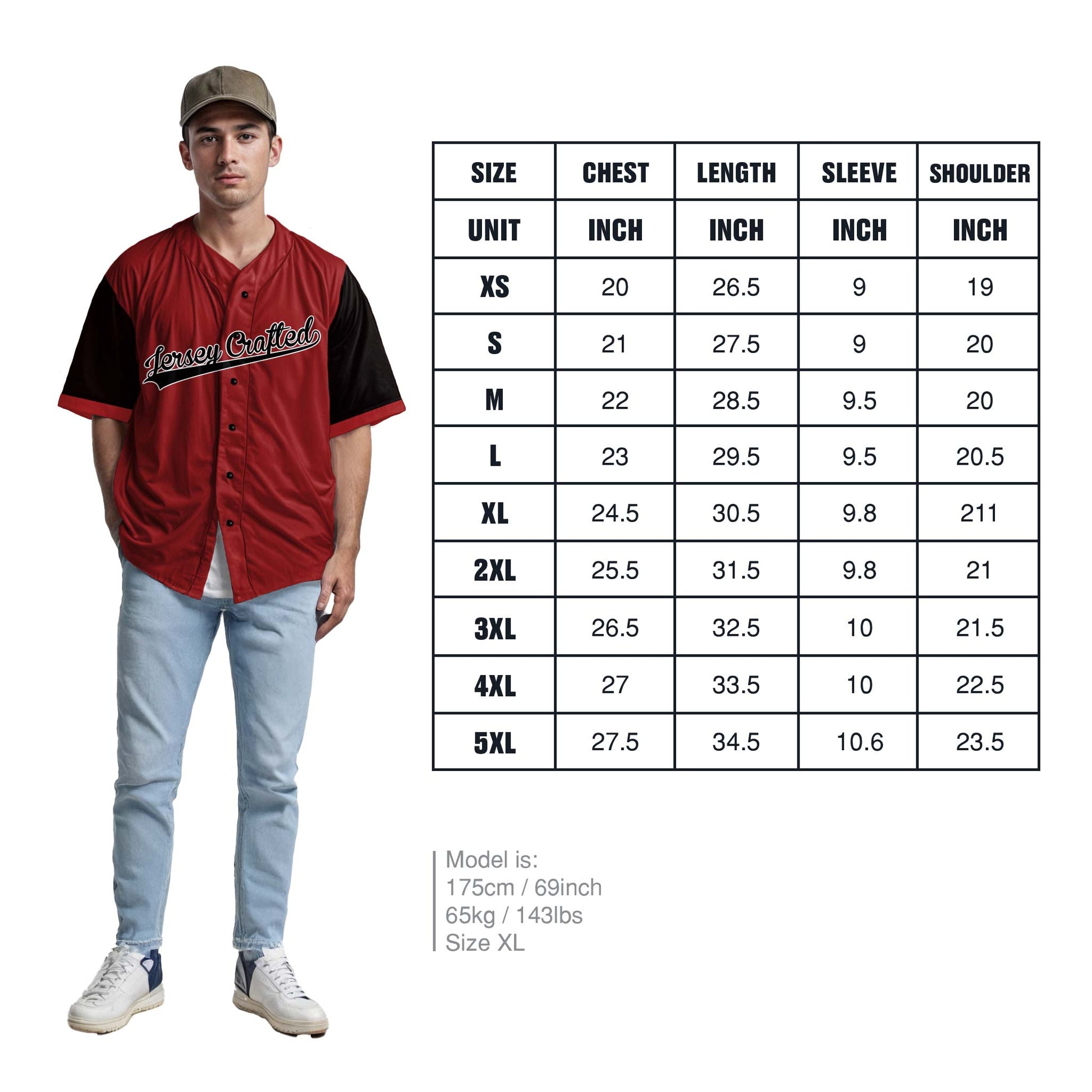 Custom City Baseball Jersey - Chicago Red - Design Your Own
