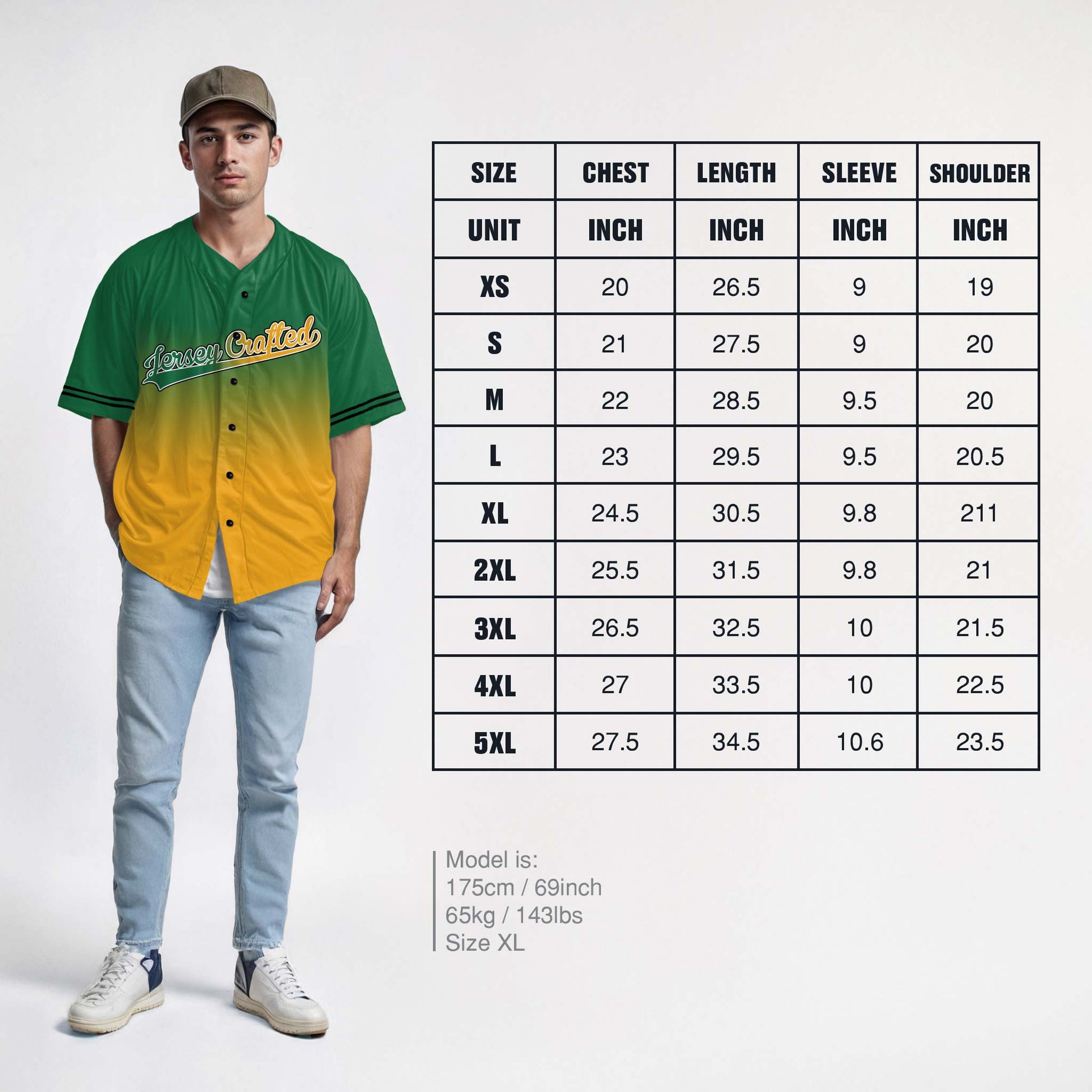 Custom Matching Couple Jerseys Gradient Green and Yellow - Her King and His Queen - Design Your Own