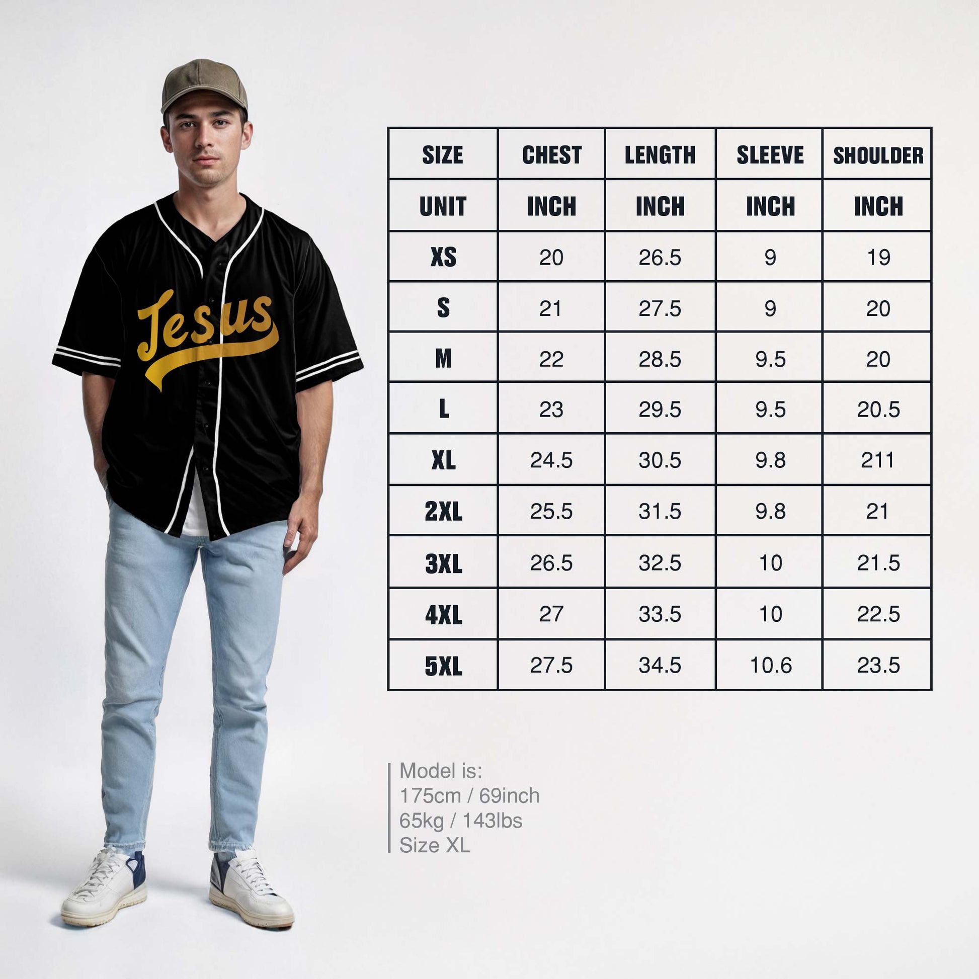Custom Religious Baseball Jersey – Black Christian Jesus Add Your Name