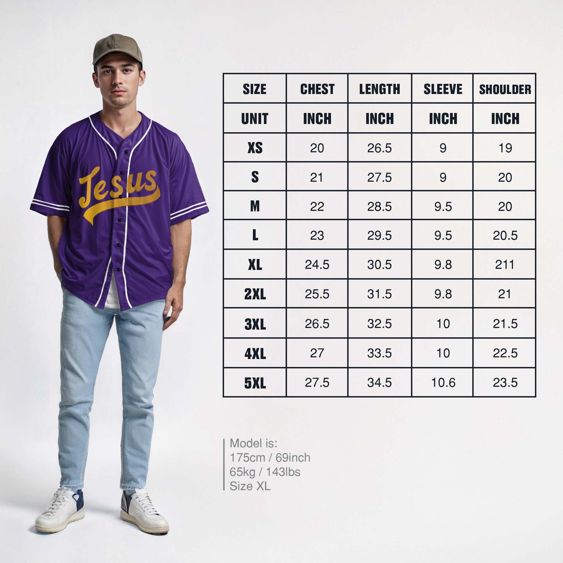 Custom Religious Baseball Jersey – Purple Christian Jesus Add Your Name