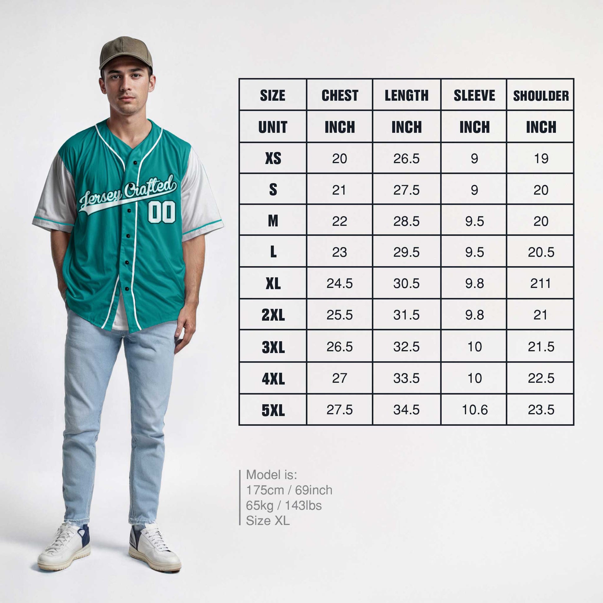 Custom Baseball Jersey Light Aqua and White With Piping - Design Your Own