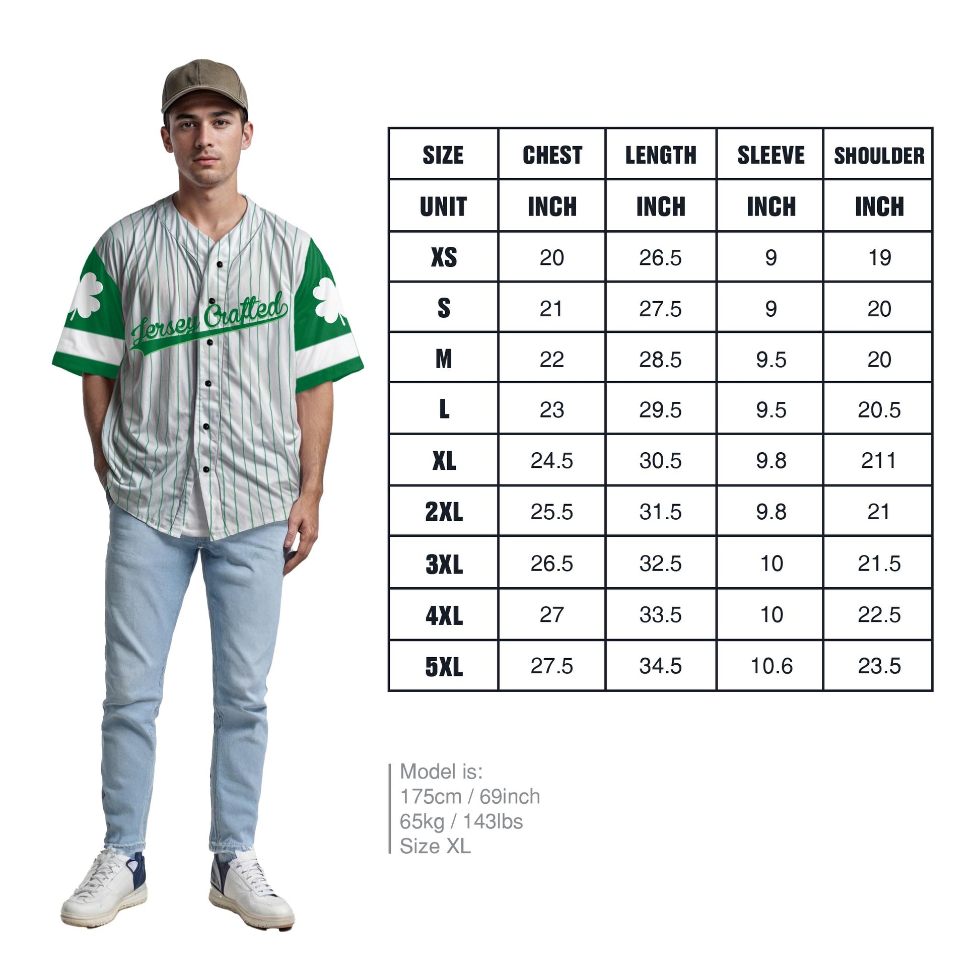 Custom St. Patrick's Day Baseball Jersey I Love Leprechauns - Design Your Own
