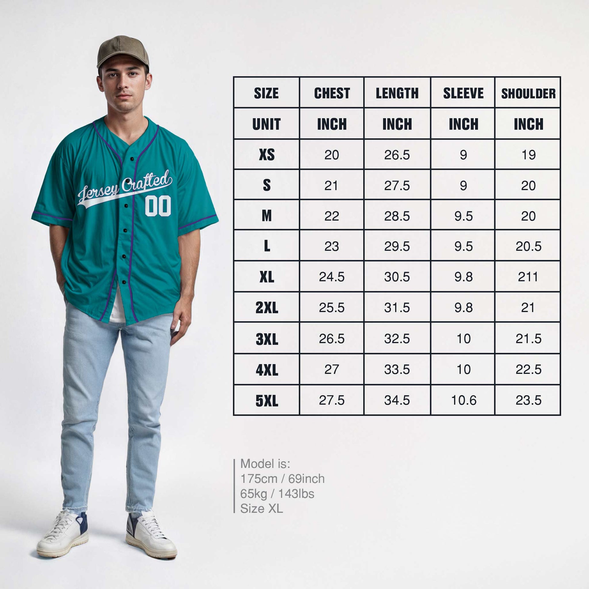 Custom Baseball Jersey Mint Purple White - Design Your Own