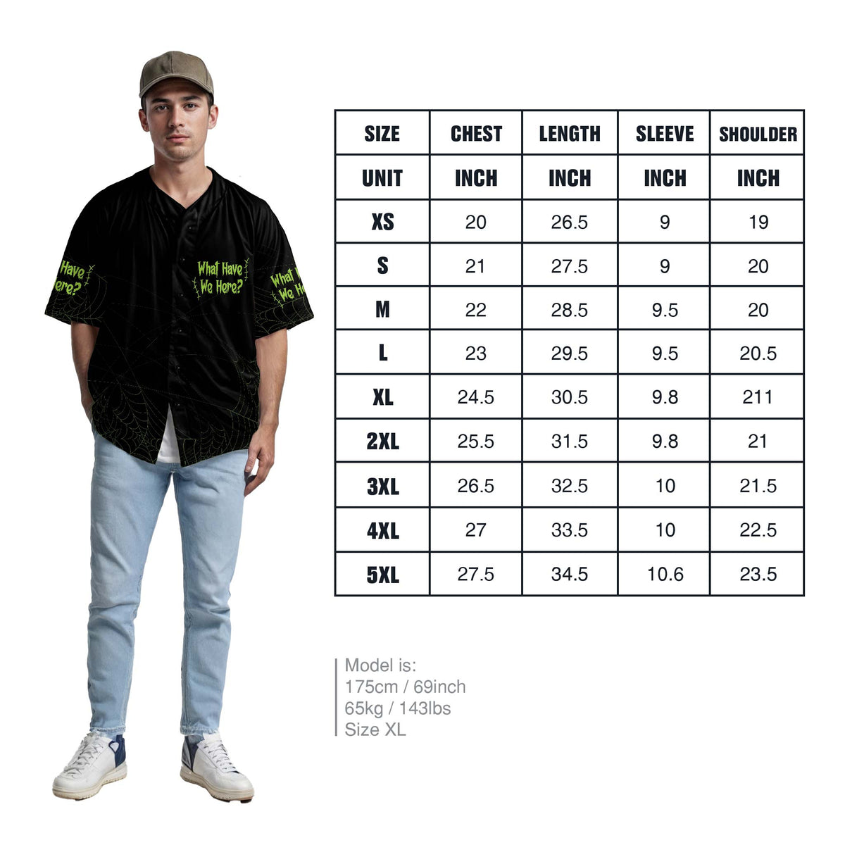 Custom Halloween Baseball Jersey - Horror Movie Design Scary Night - Add Your Name