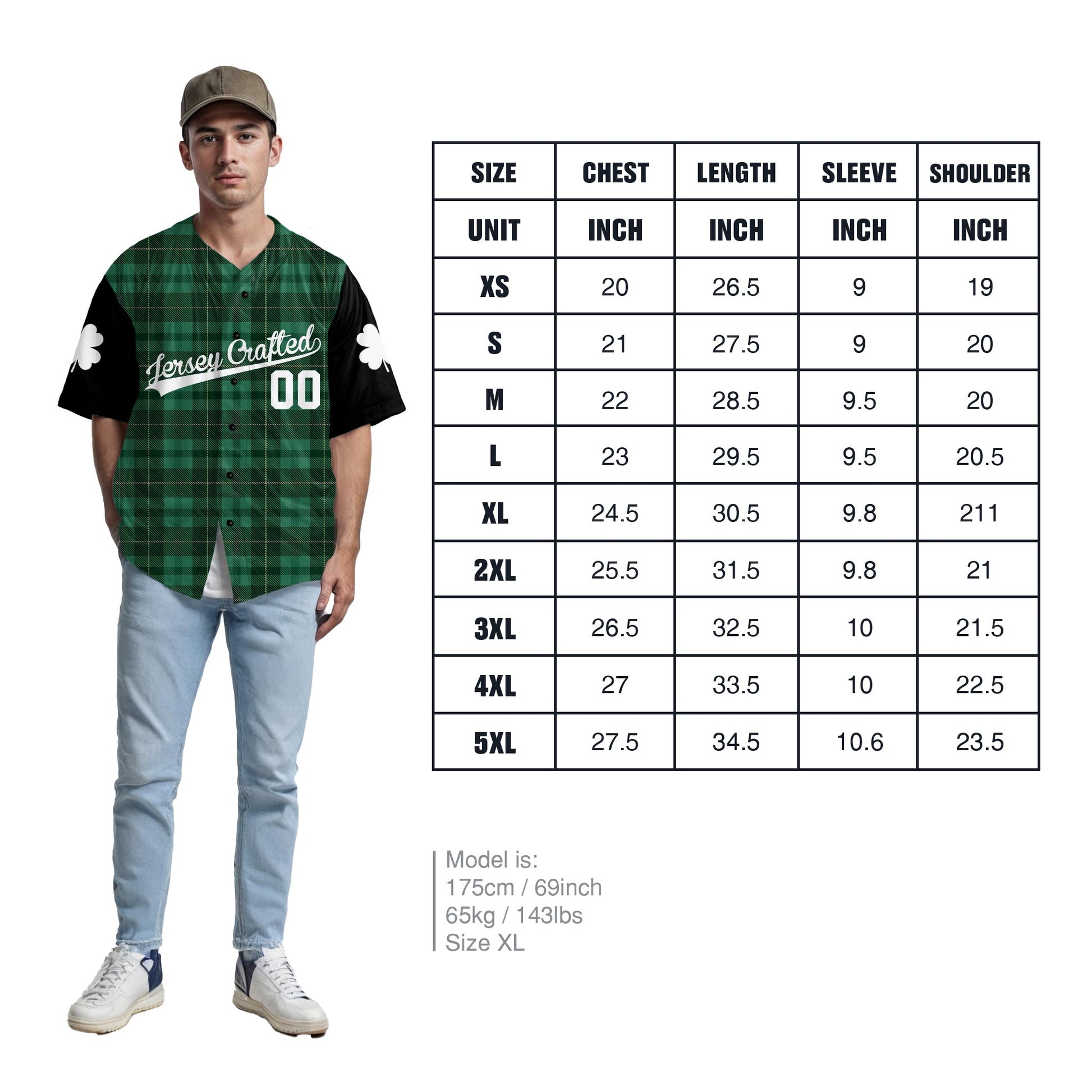 Custom St. Patrick's Day Baseball Jersey Shamrocked - Design Your Own