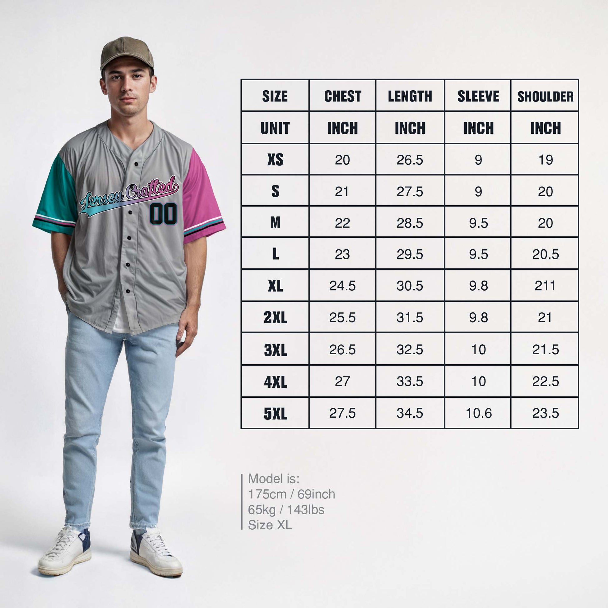 Custom Baseball Jersey Silver Aqua Pink and Black - Design Your Own