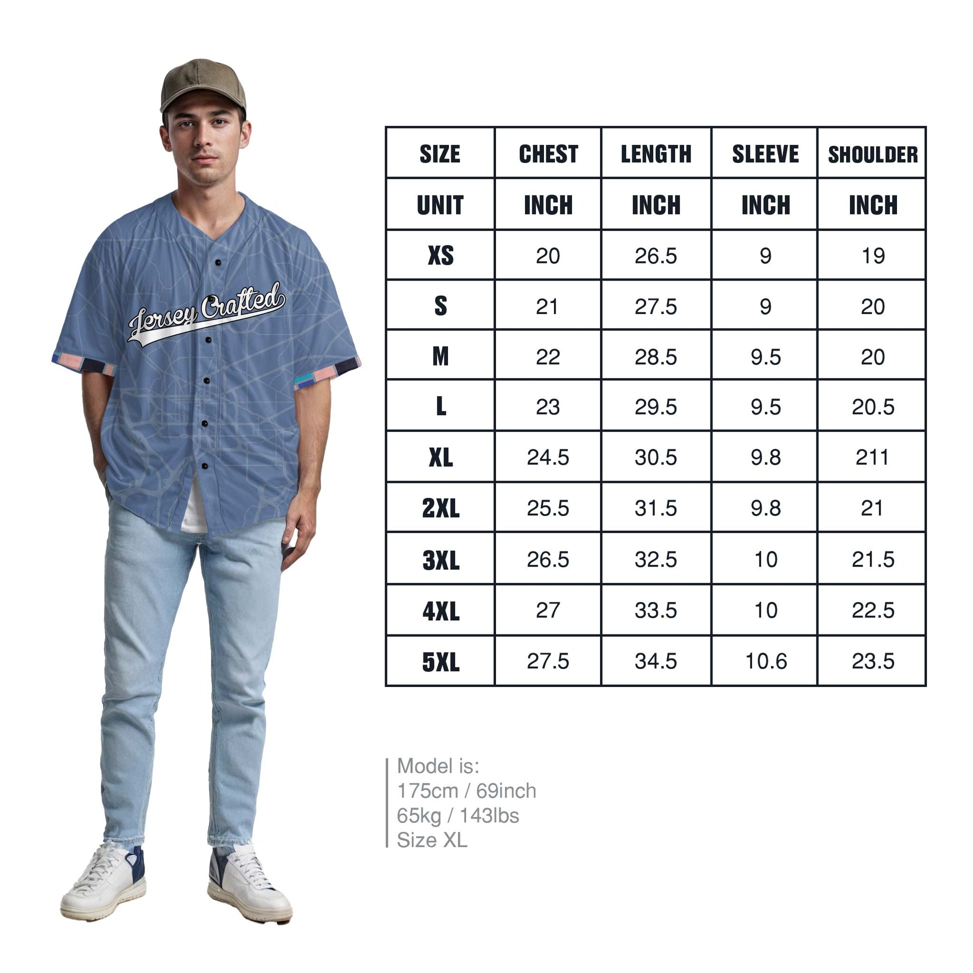 Custom City Baseball Jersey - Washington Blue - Design Your Own