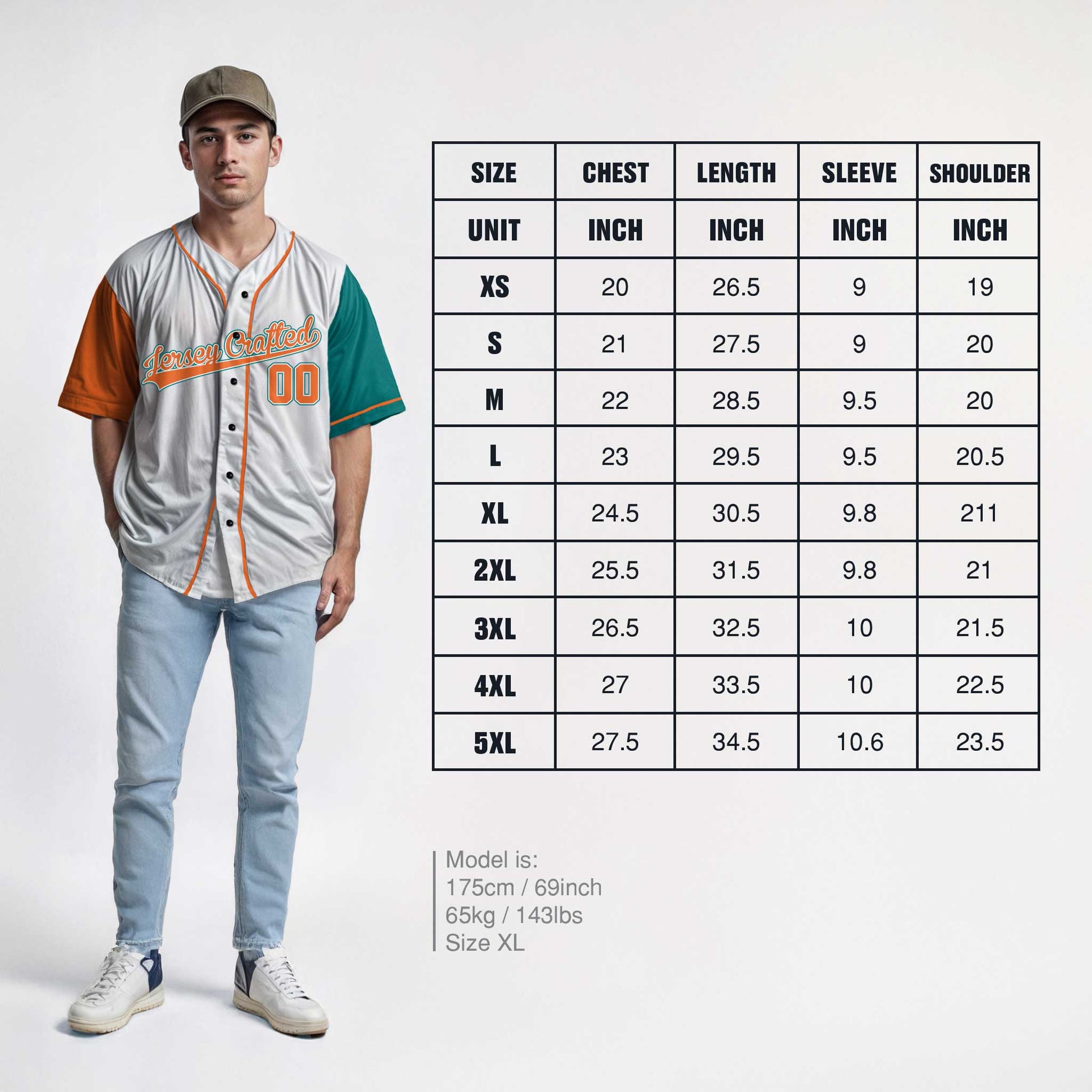 Custom Baseball Jersey White Orange and Aqua With Piping - Design Your Own