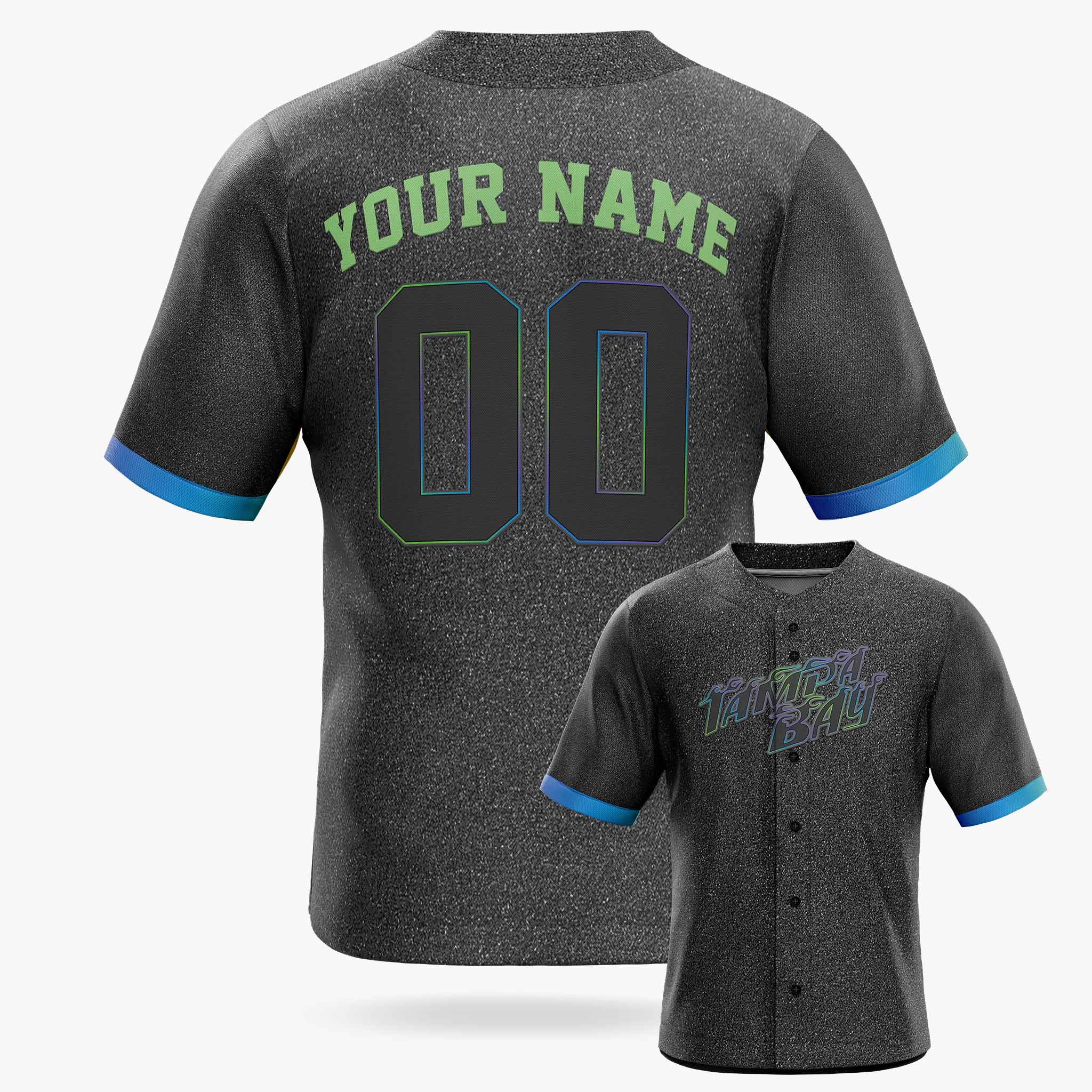 Custom City Baseball Jersey - Tampa Bay Gray - Design Your Own