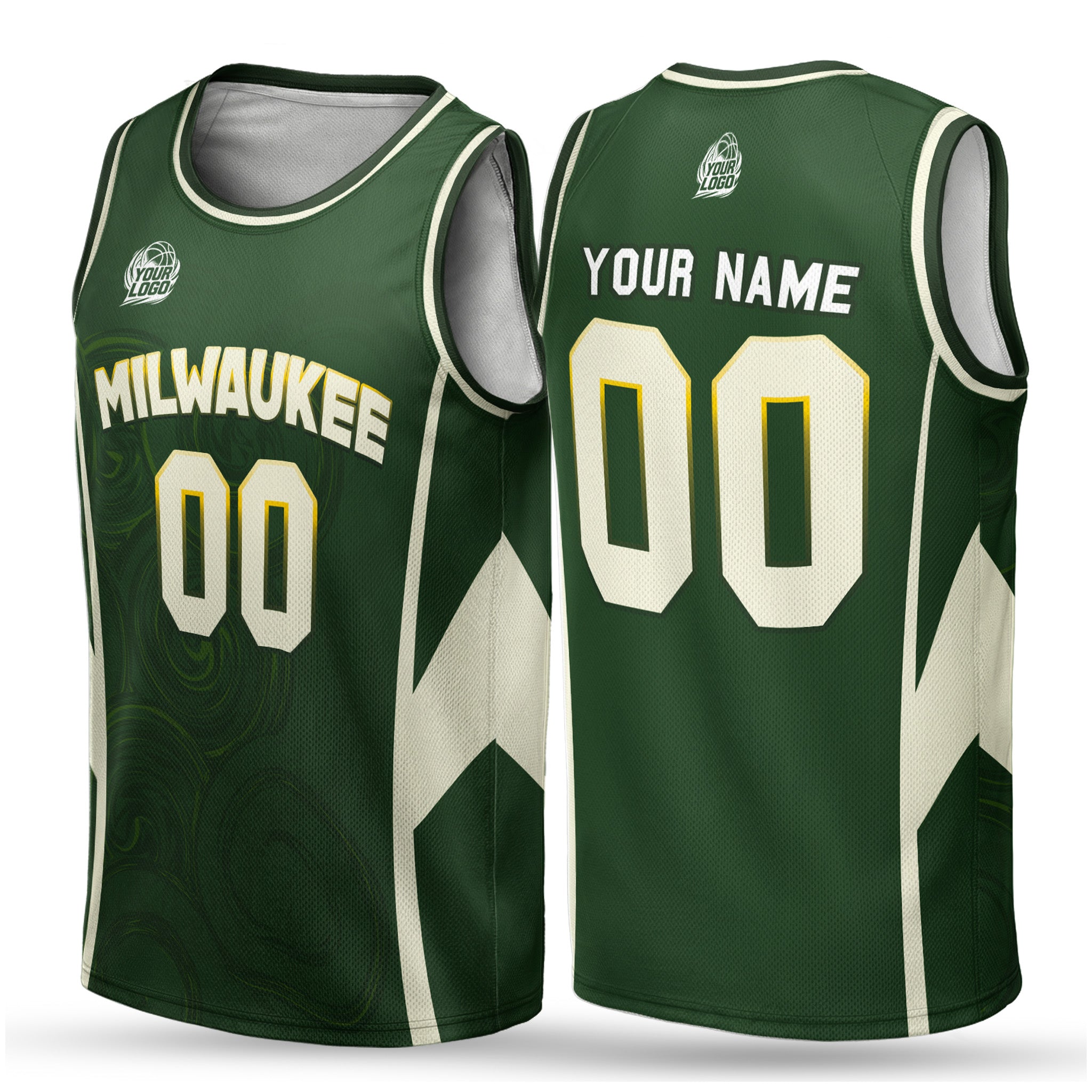 Custom City Basketball Jersey Milwaukee Design - Add Your Name and Number