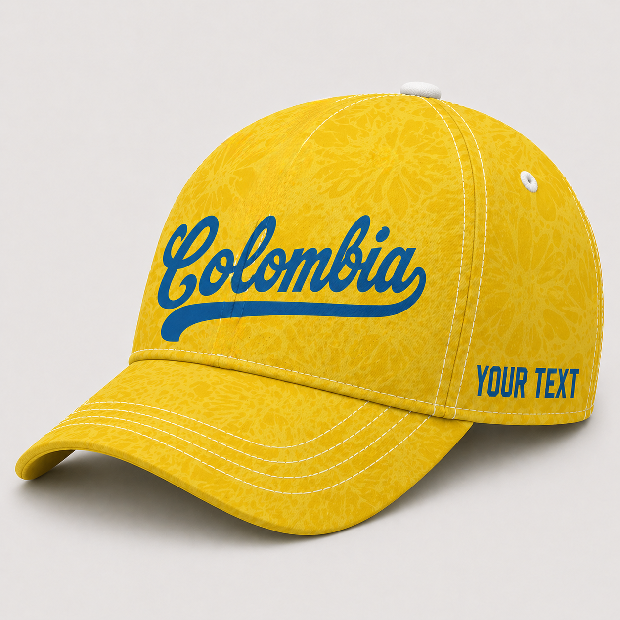 Custom Colombia Baseball Cap, Add Your Name, Team Name and Number
