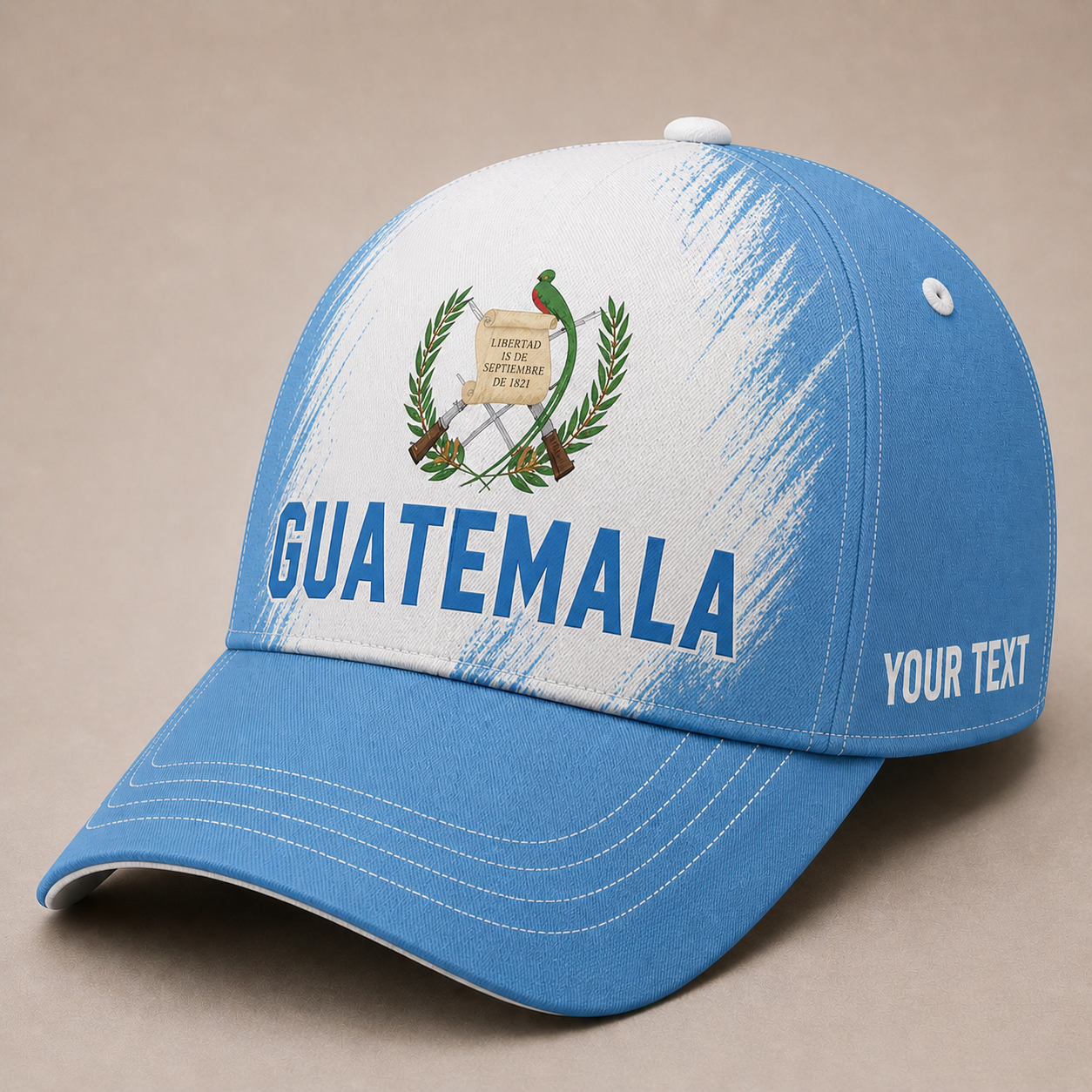 Custom Guatemala Baseball Cap, Add Your Name, Team Name and Number