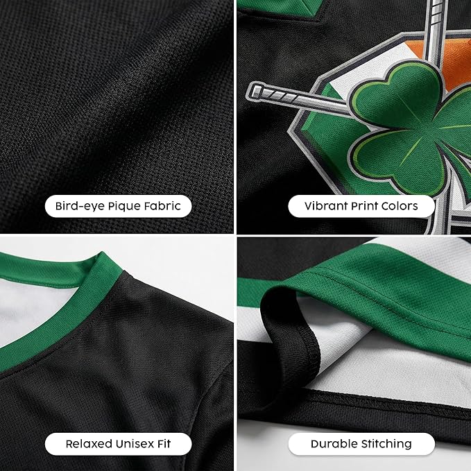 Custom St. Patrick's Day Hockey Jersey Drinking Team - Design Your Own