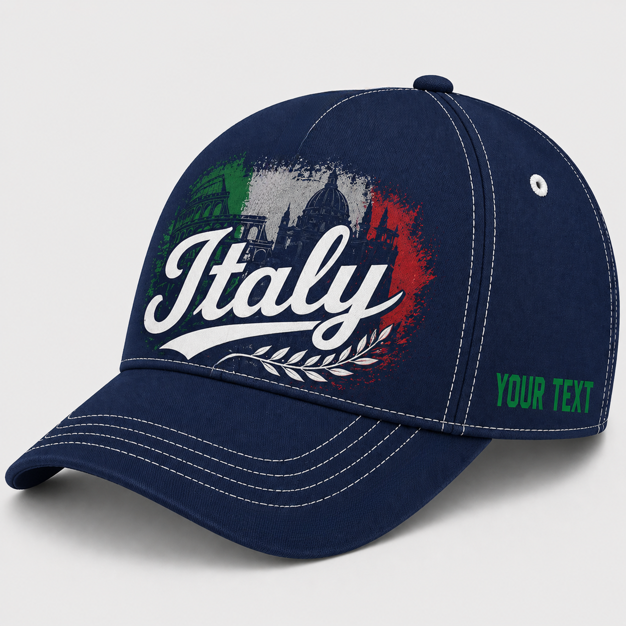 Custom Italy Baseball Cap, Add Your Name, Team Name and Number