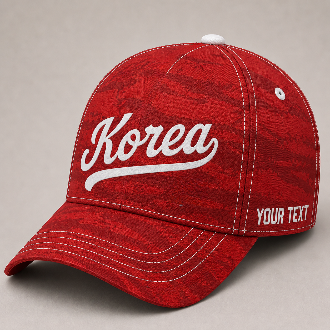 Custom Korea Baseball Cap, Add Your Name, Team Name and Number
