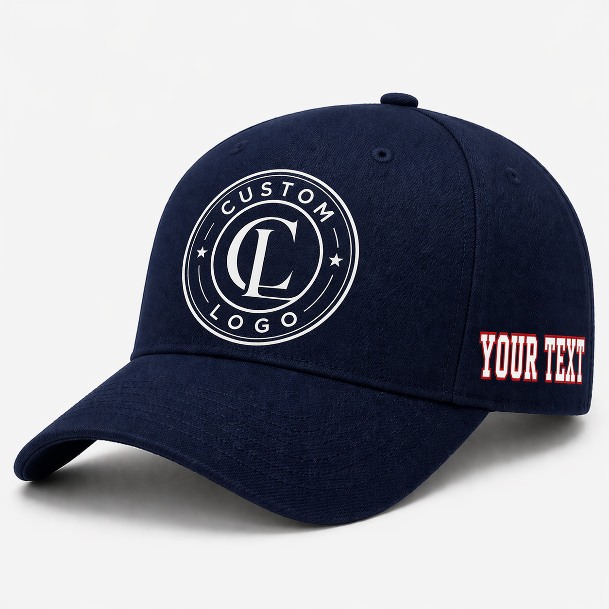Custom Navy Baseball Cap, Add Your Name, Team Name and Number