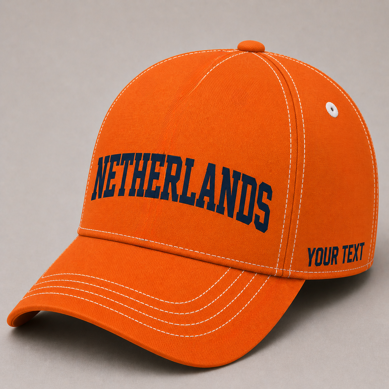 Custom Netherlands Baseball Cap, Add Your Name, Team Name and Number