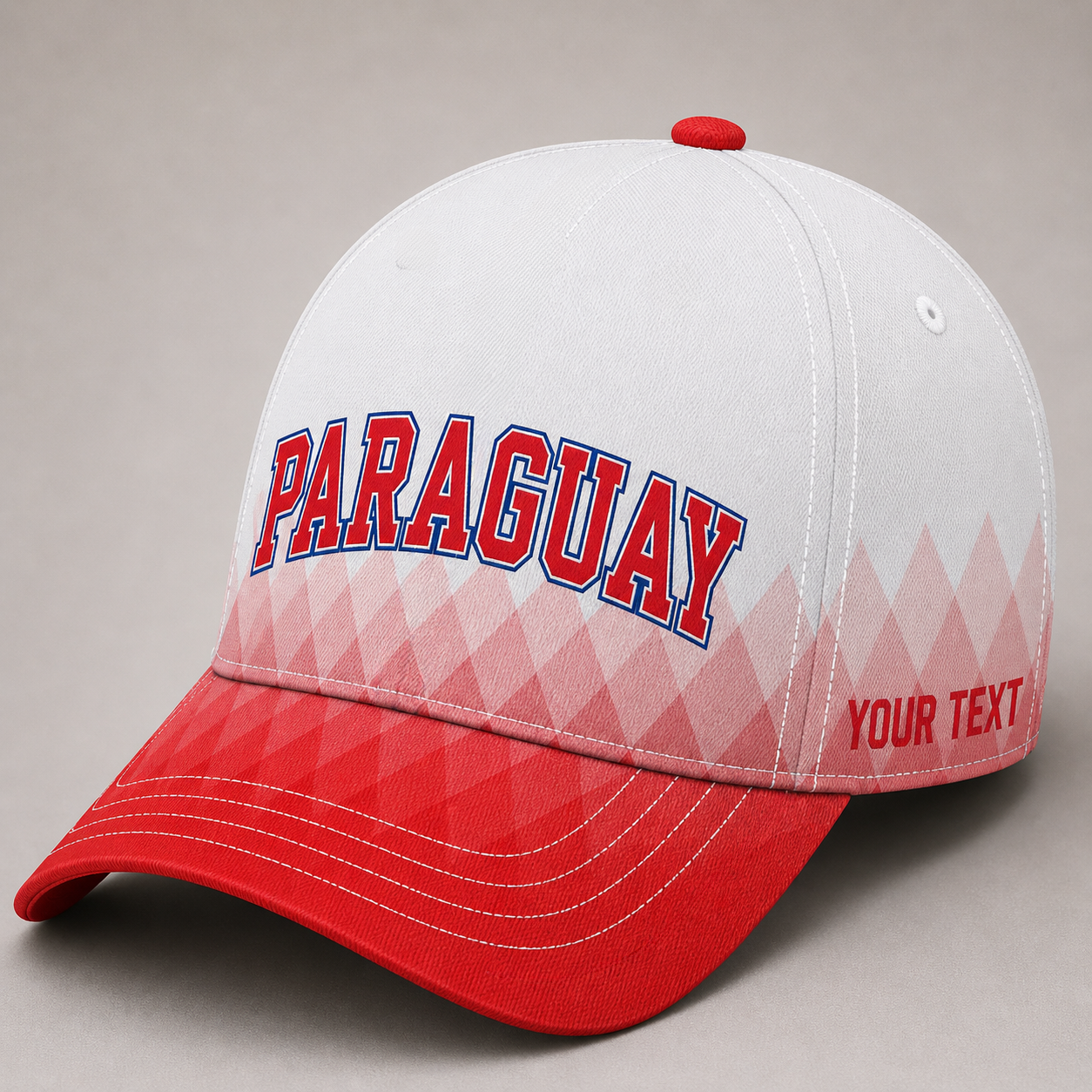 Custom Paraguay Baseball Cap, Add Your Name, Team Name and Number