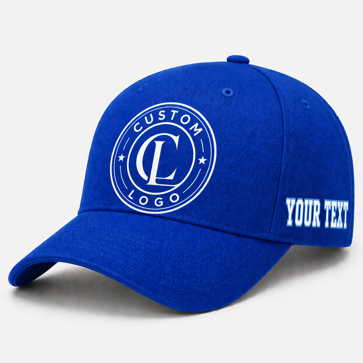 Custom Royal Blue Baseball Cap, Add Your Name, Team Name and Number