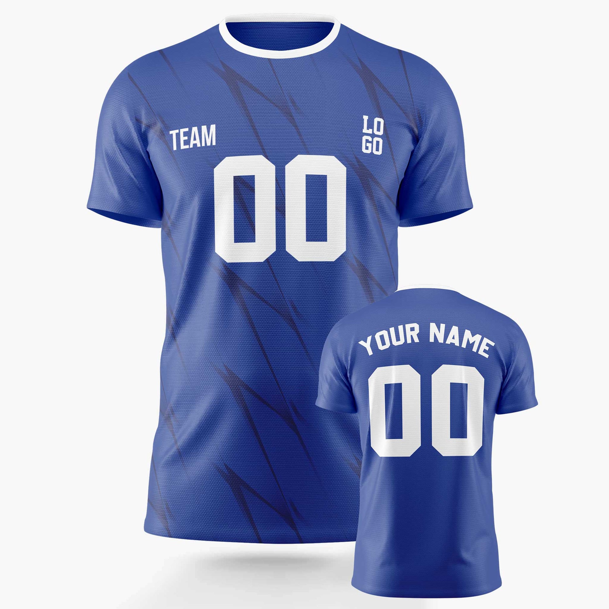 Custom Soccer Jersey Royal and White - Design Your Own