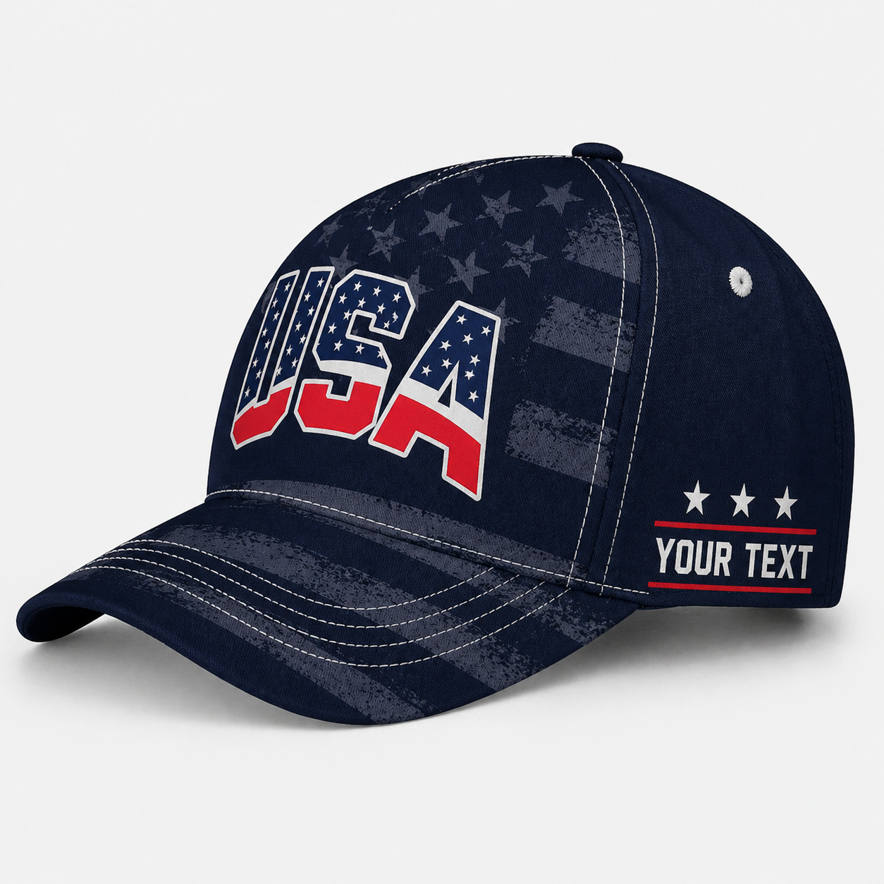 Custom United States Baseball Cap, Add Your Name, Team Name and Number