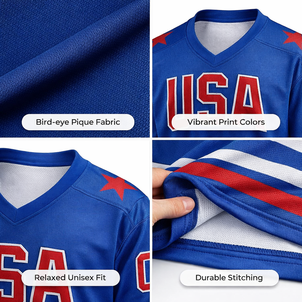 Custom USA 250th Anniversary Hockey Jersey Freedom 250 - Design Your Own